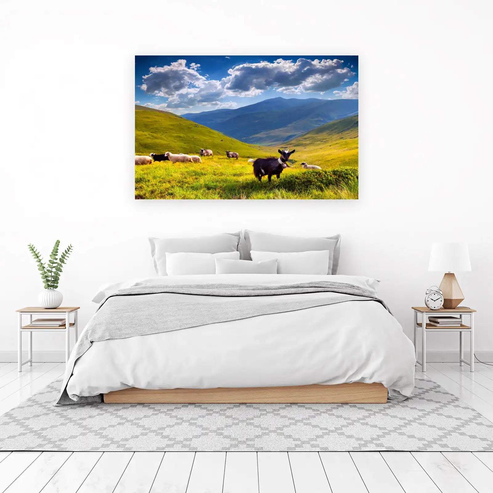 Scenic Mountain Goats & Sheep Wall Art