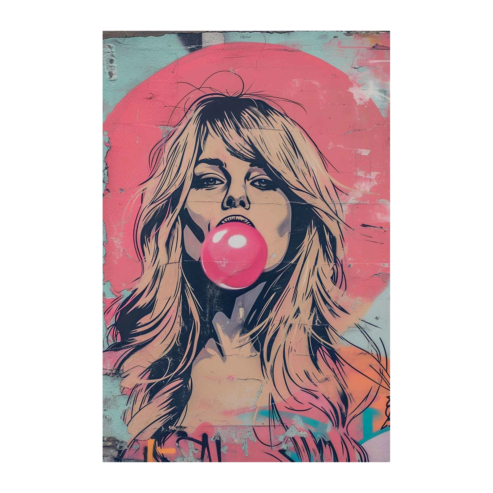 Graffiti Bubblegum Pop Art Wall Art