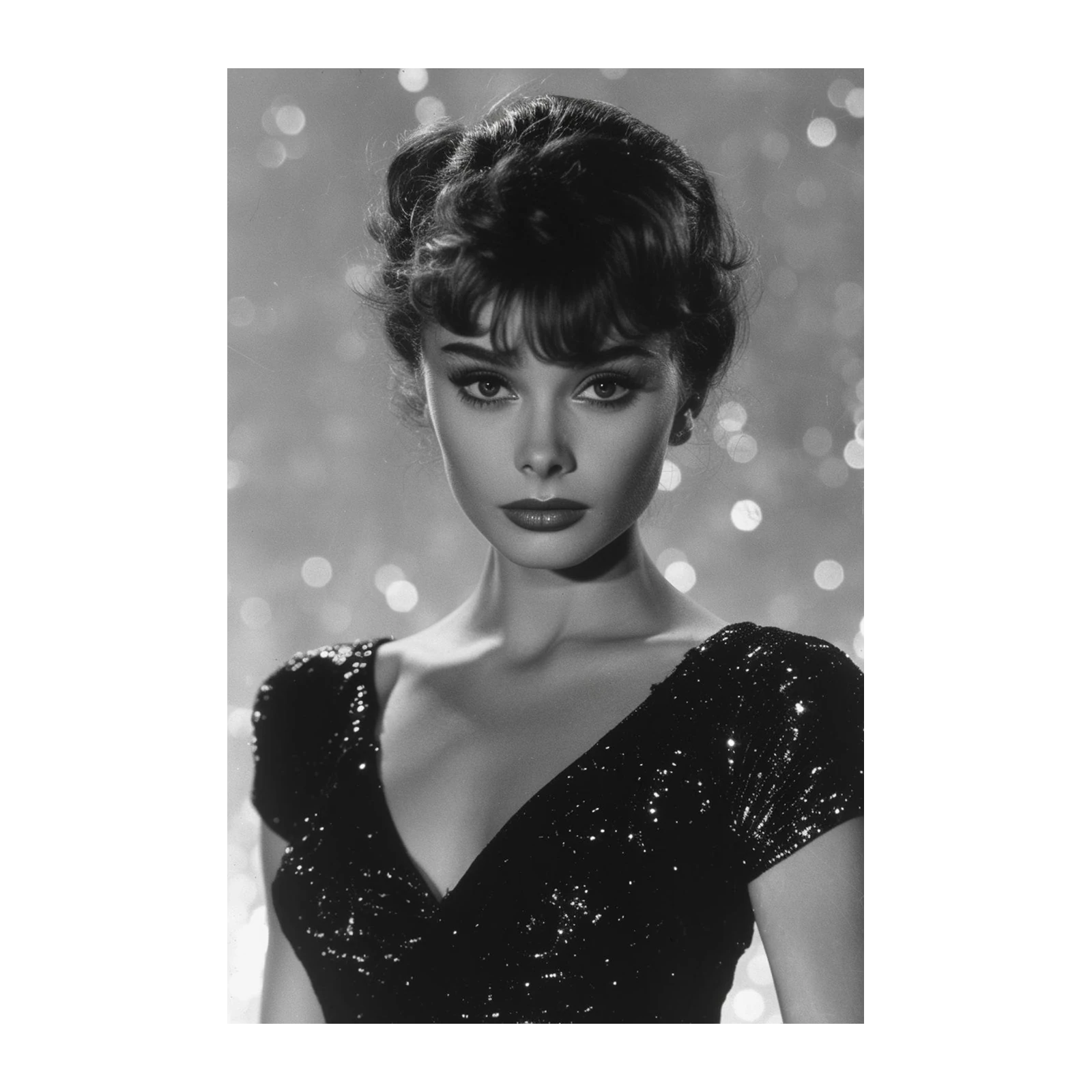 Iconic Audrey Hepburn Glamour Wall Art