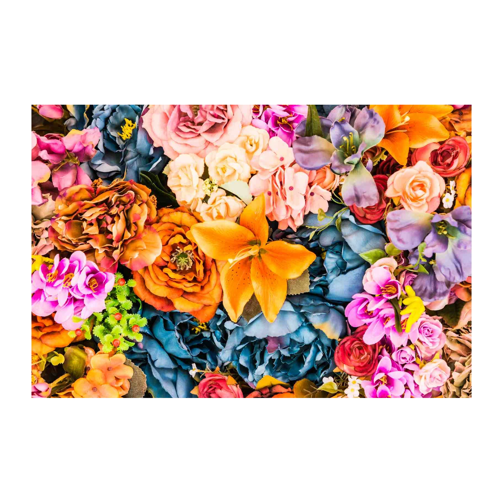 Vibrant Floral Burst Wall Art