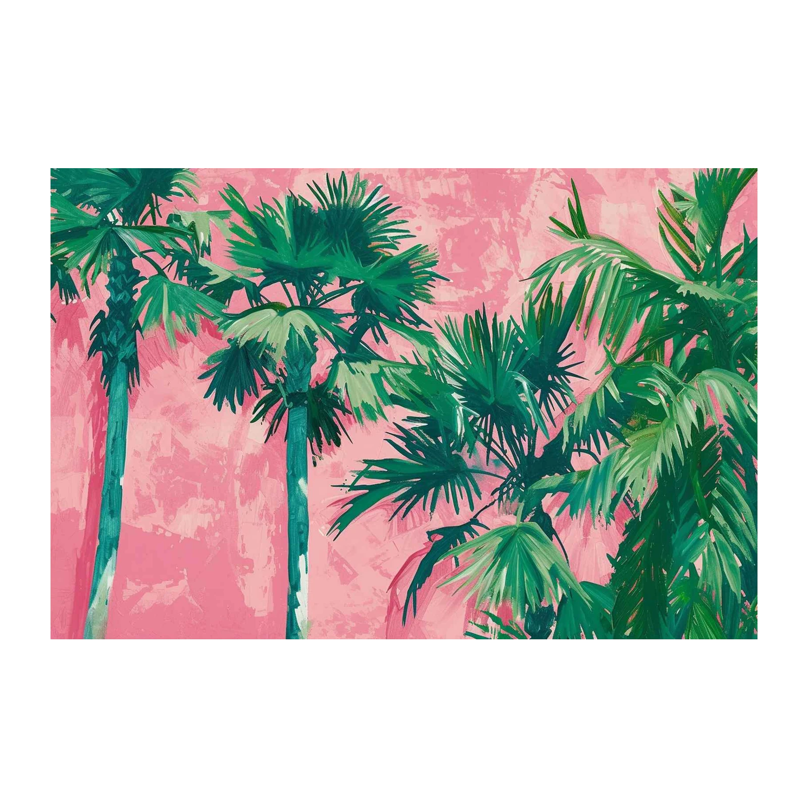Vibrant Palm Trees Tropical Vibes Wall Art