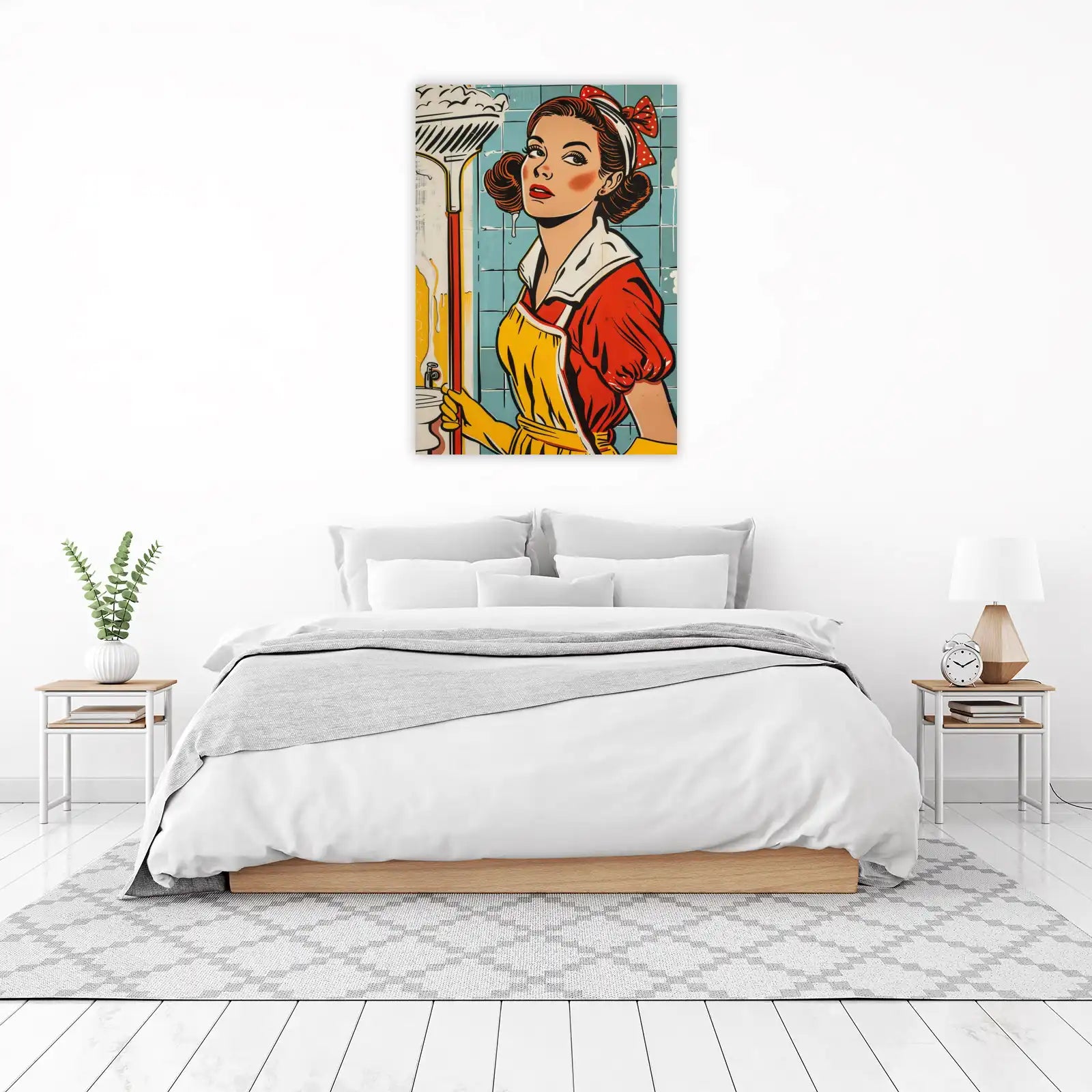 Retro Maid Pop Art Wall Art