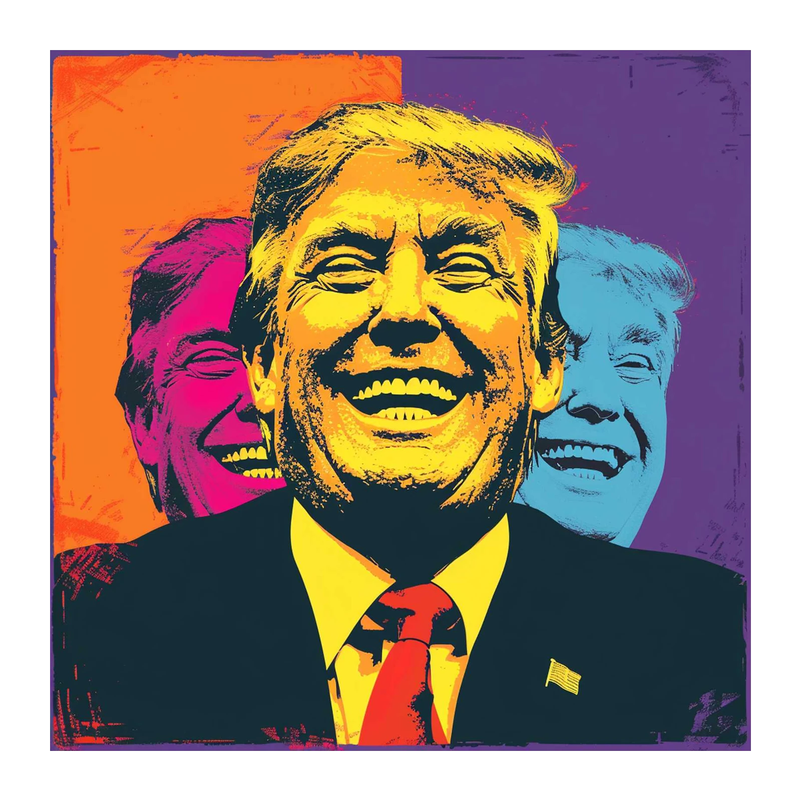 Bold Trump Pop Art Wall Art