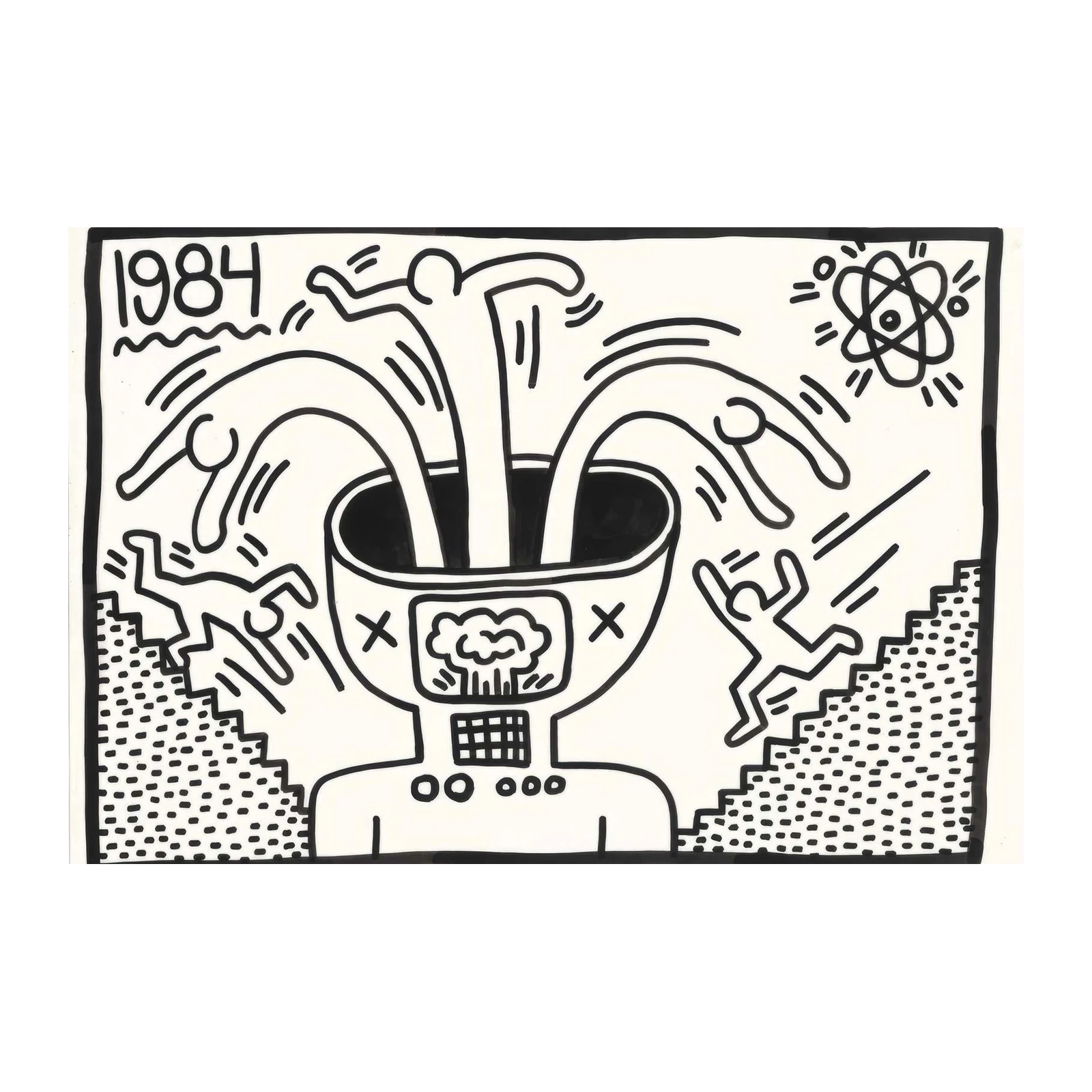Keith Haring "1984" Pop Art Wall Art