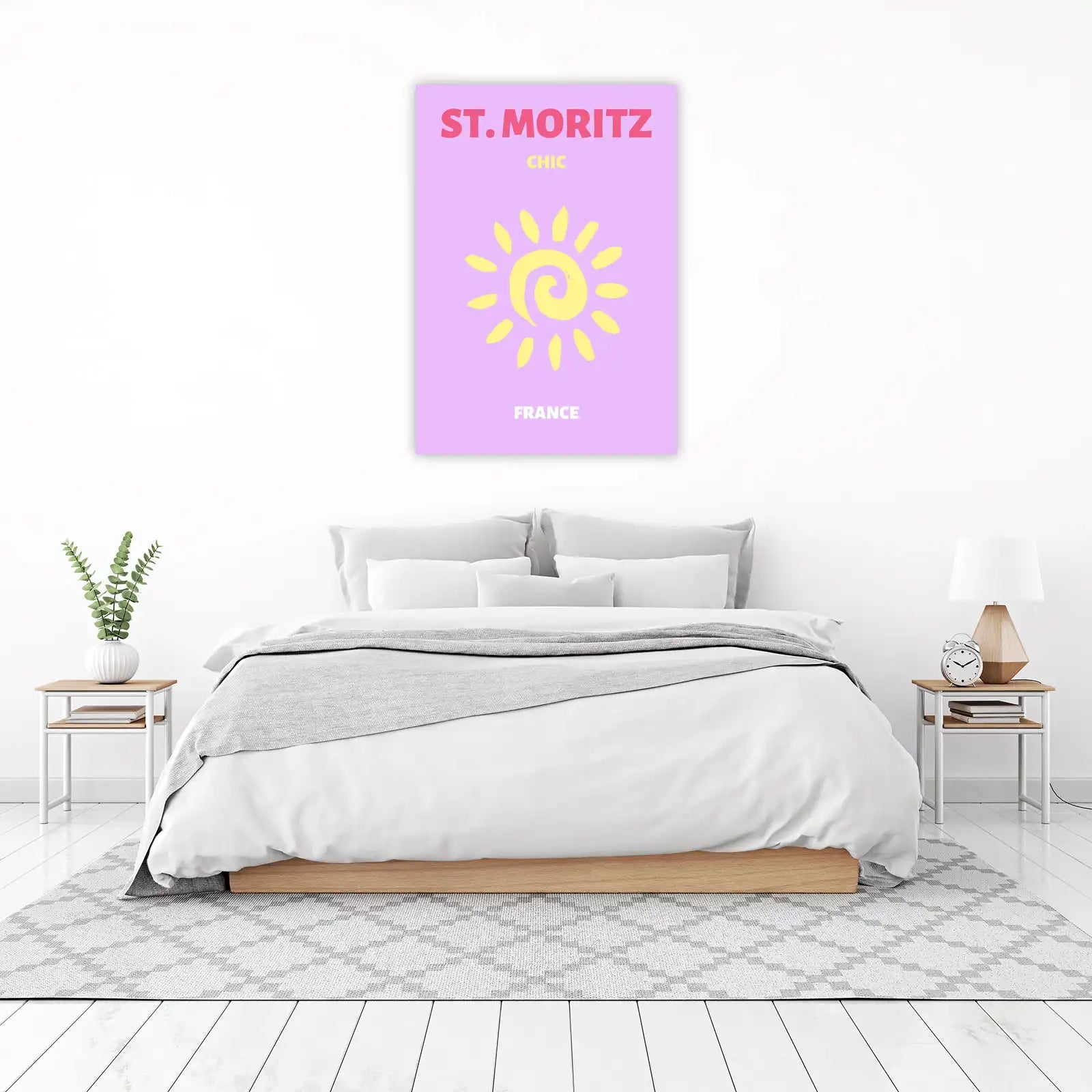 St. Moritz Chic Sun France Wall Art