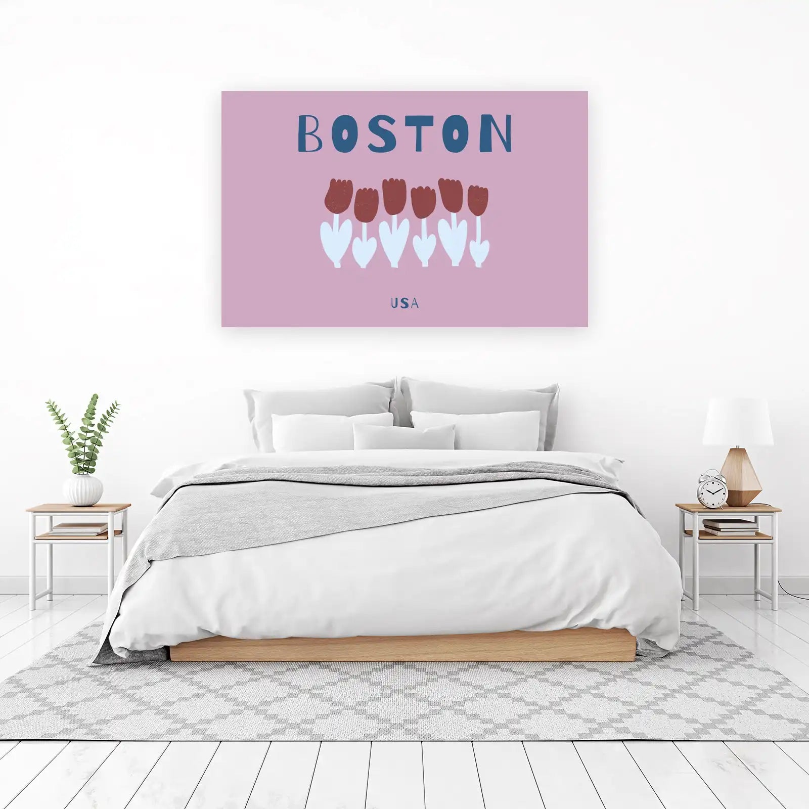 Boston Tulips USA Wall Art