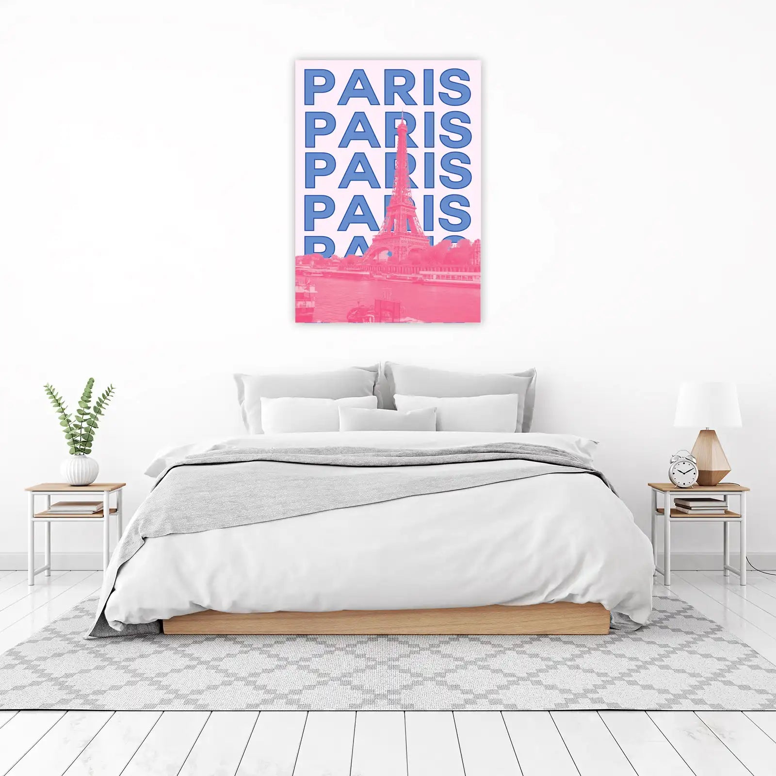 Vibrant Paris Eiffel Tower Pop Art Wall Art