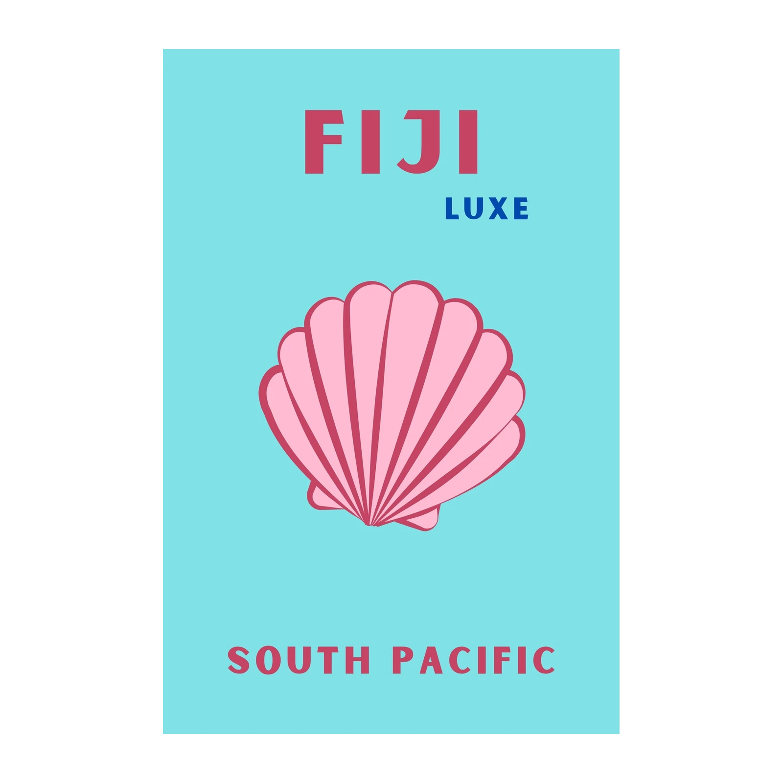 Fiji Luxe Tropical Seashell Wall Art