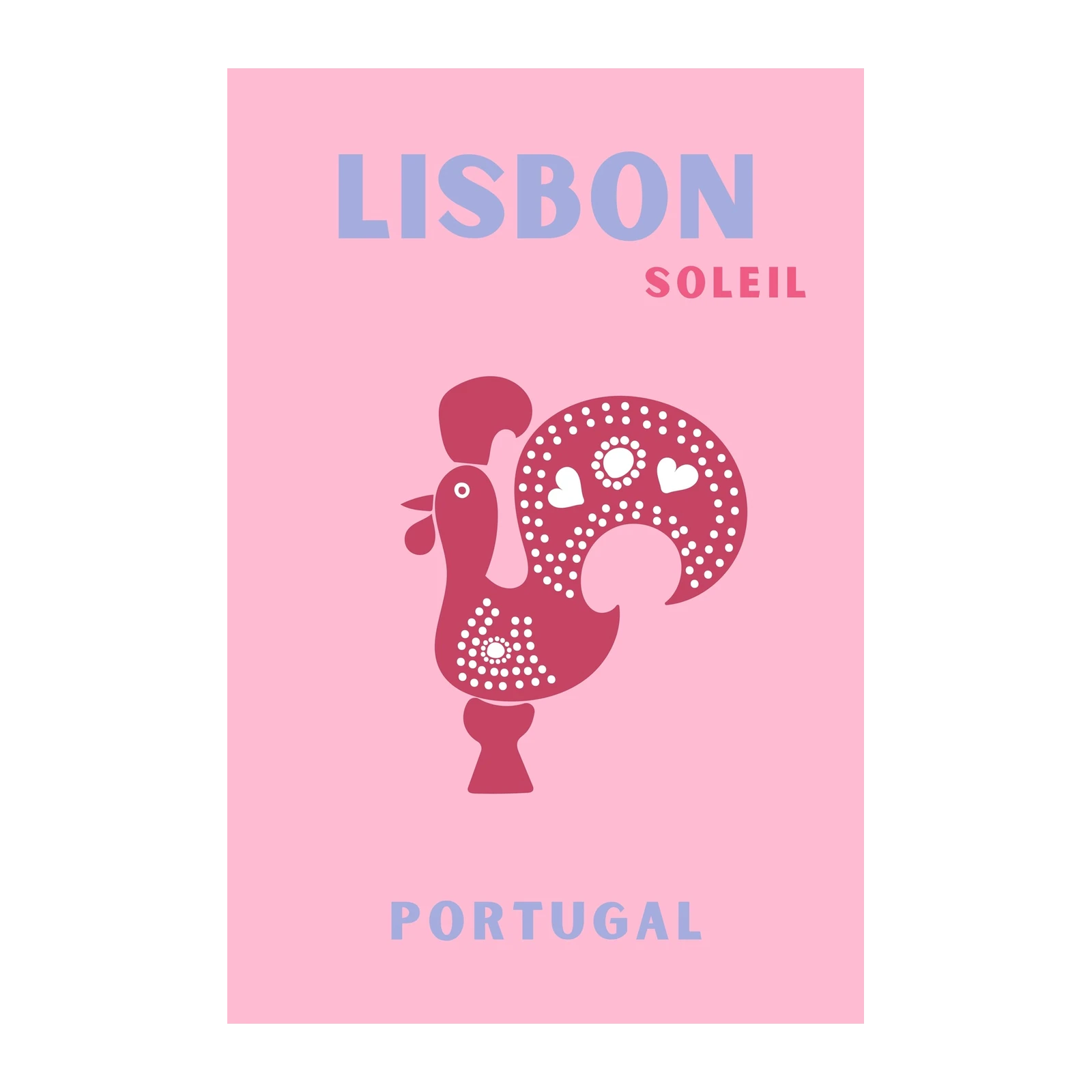 Lisbon Soleil Rooster Portugal Wall Art