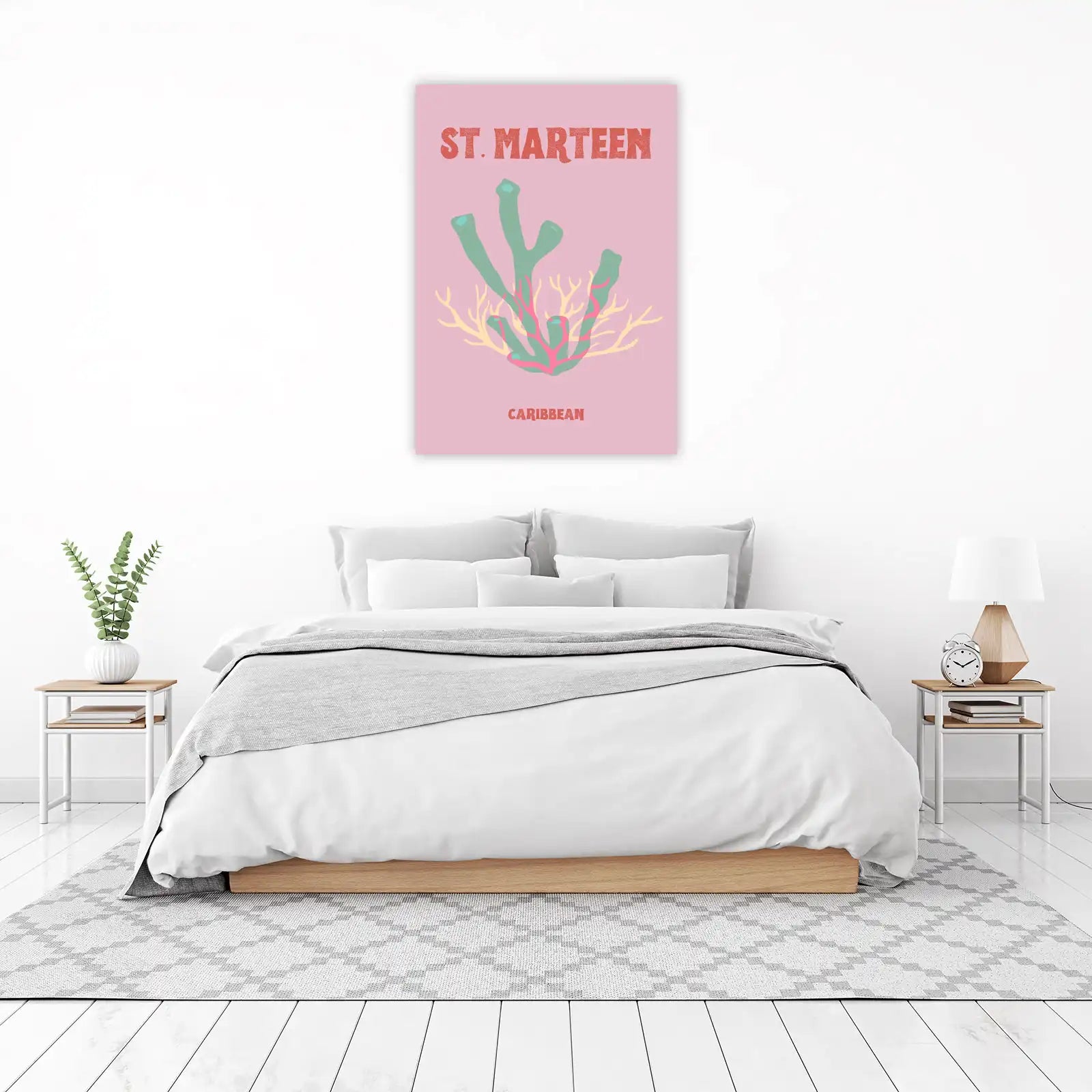St. Marteen Coral Caribbean Wall Art Wall Art