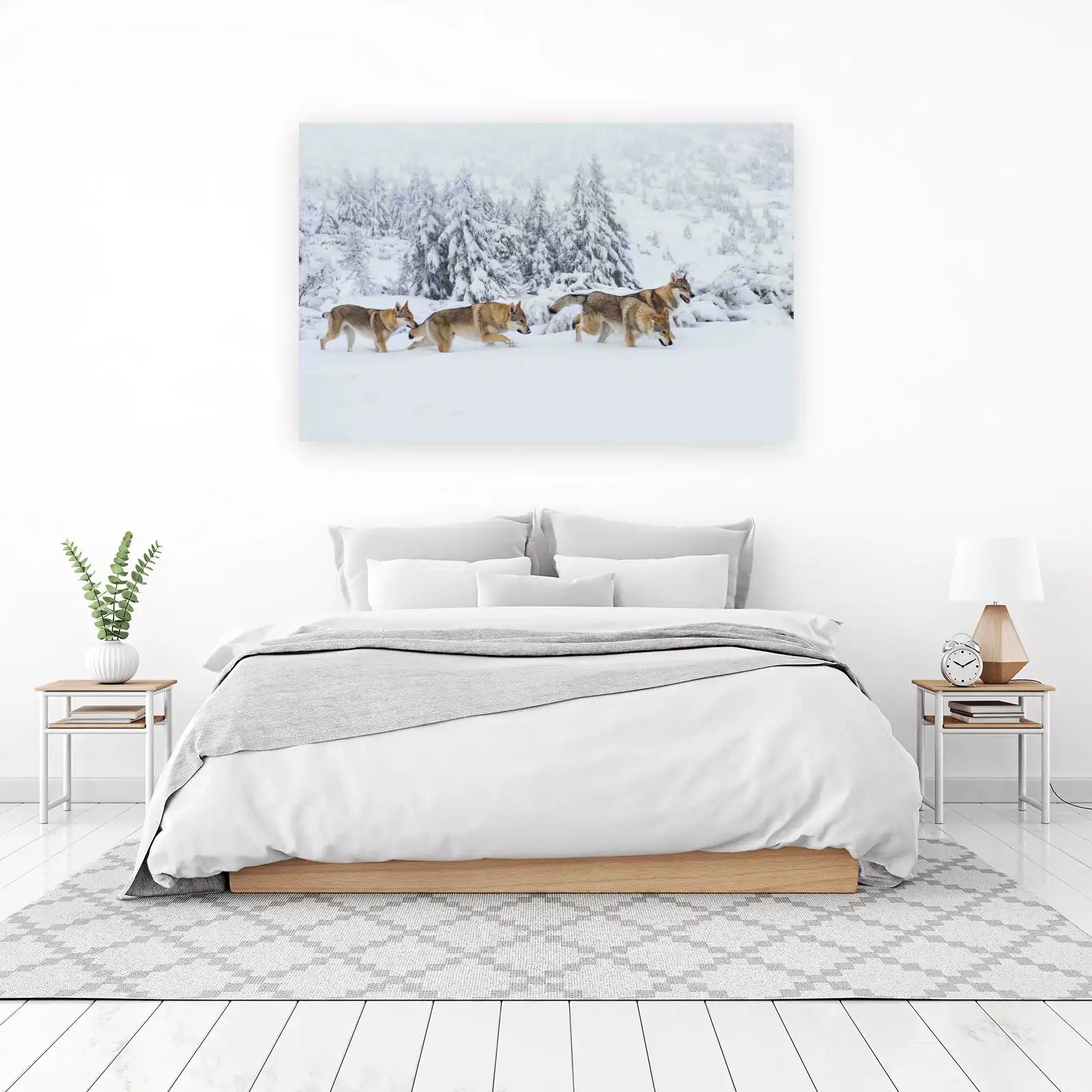 Wolf Pack Winter Wonder Wall Art