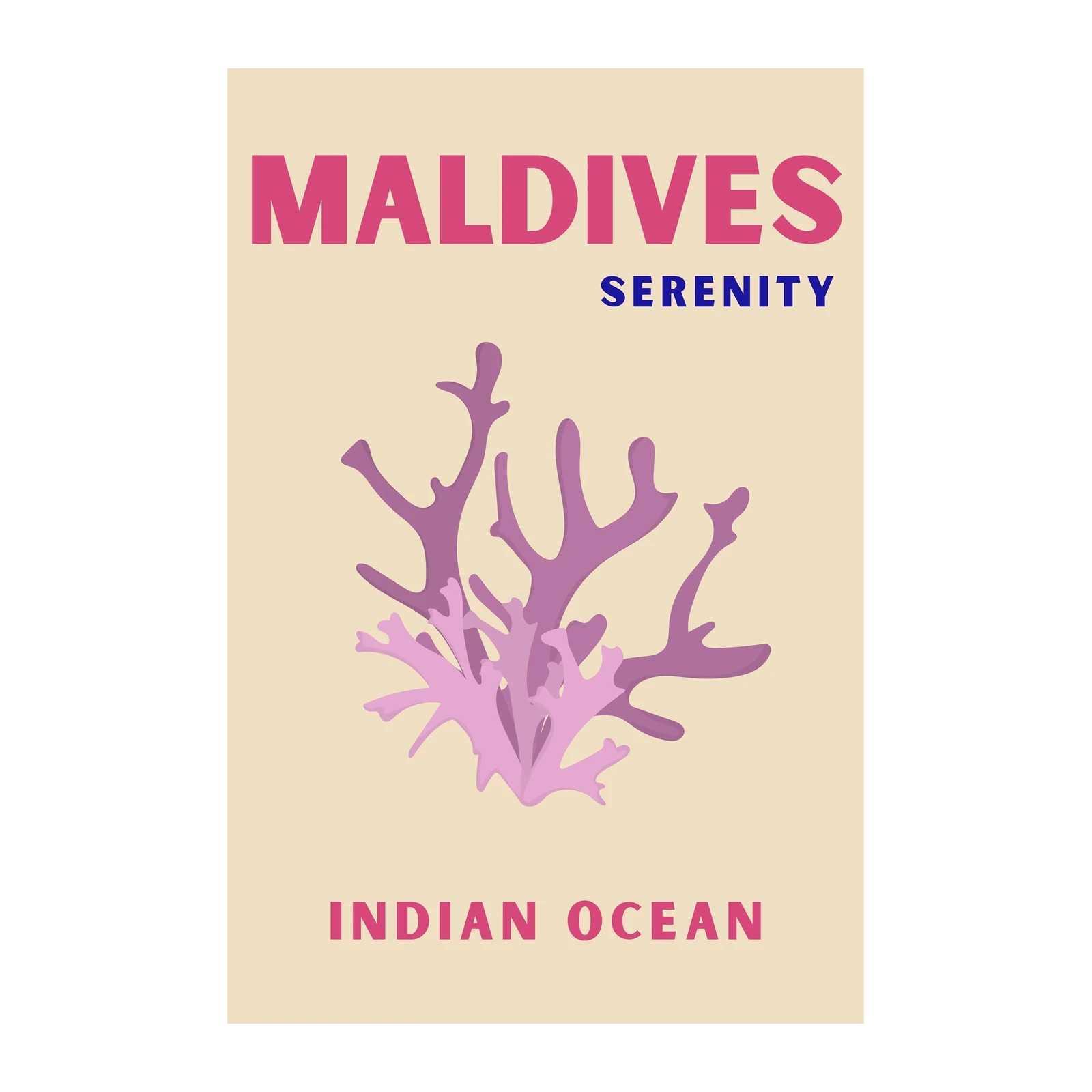 Maldives Serenity Coral Reef Wall Art