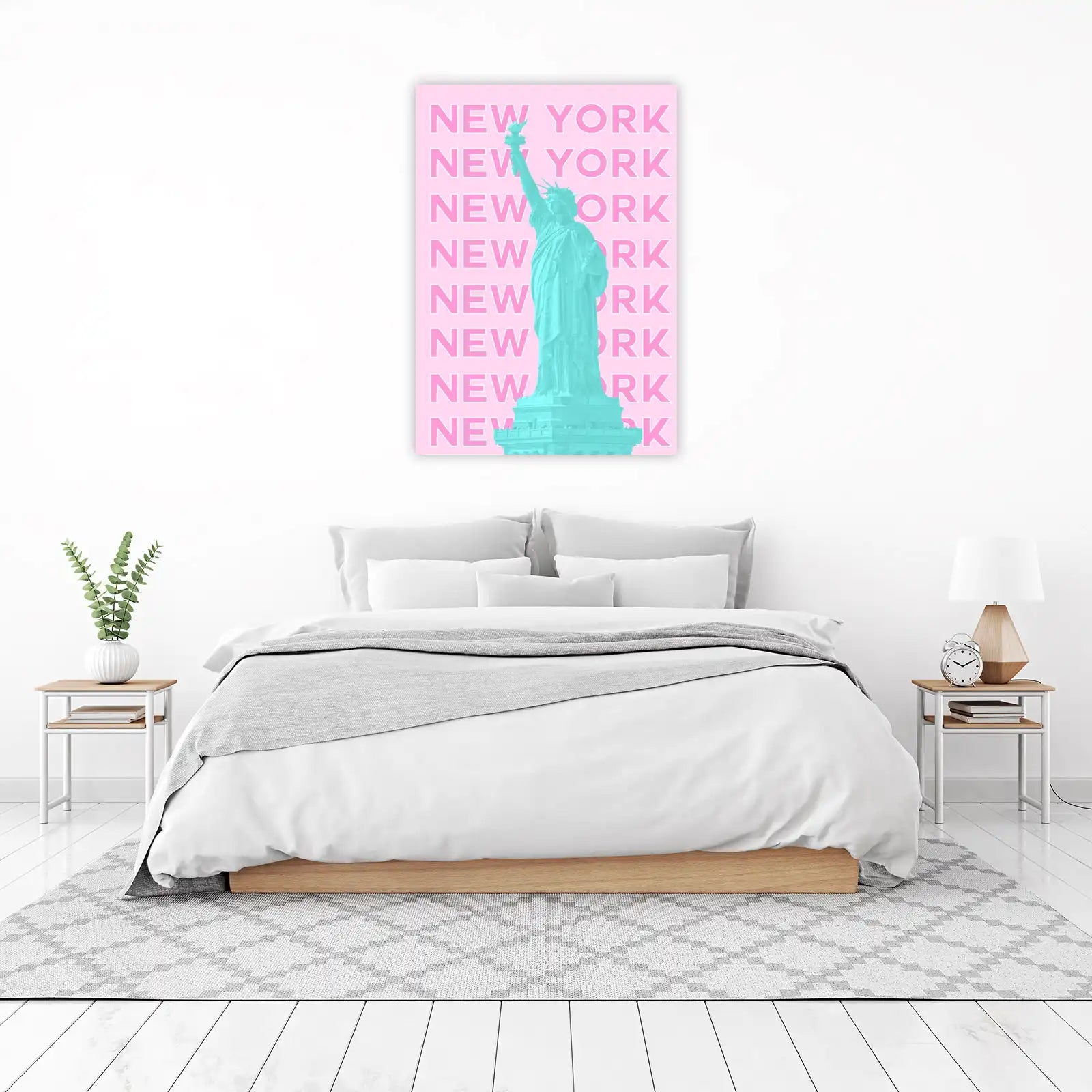 Iconic Statue of Liberty Neon Wall Art