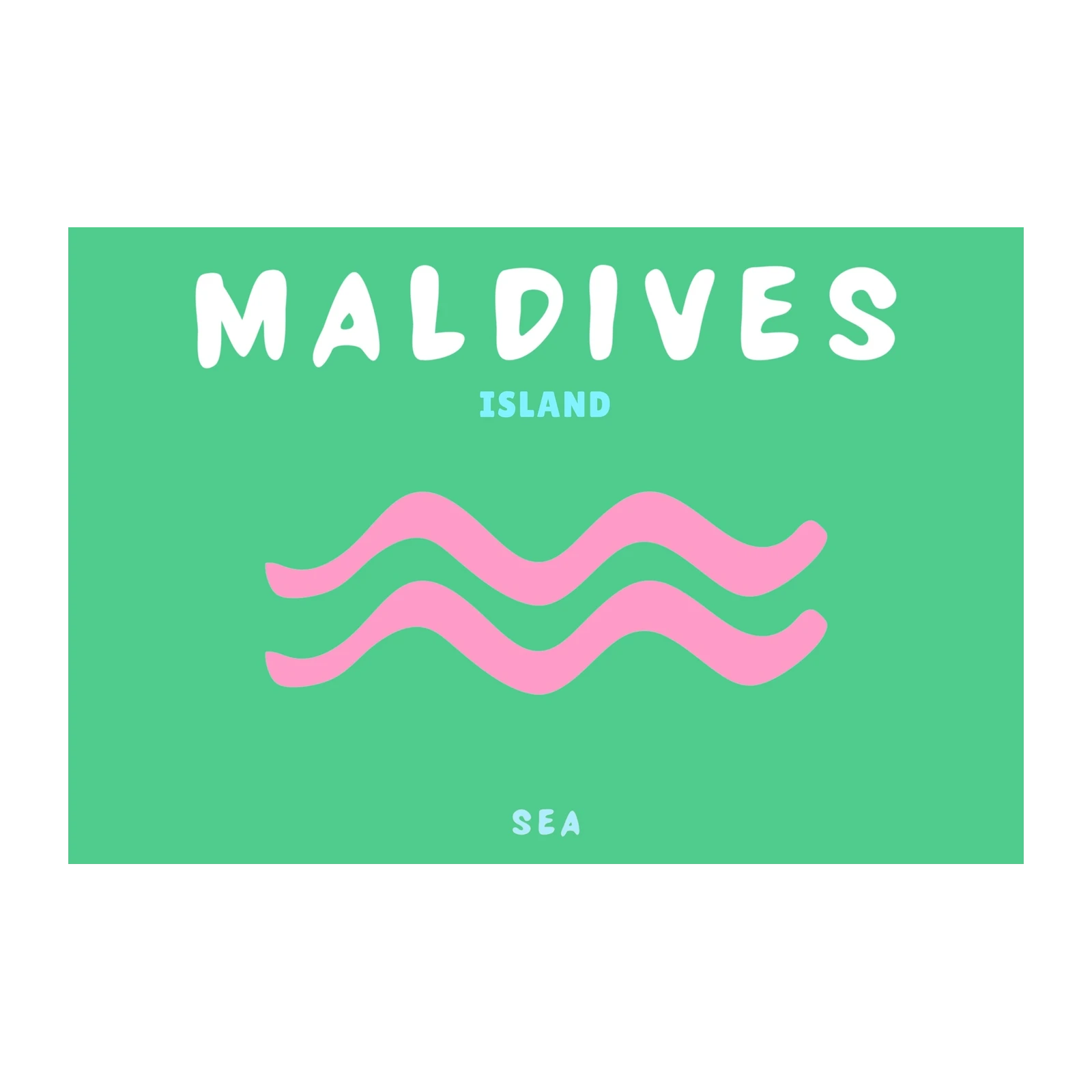 Maldives Island Sea Vibes Wall Art