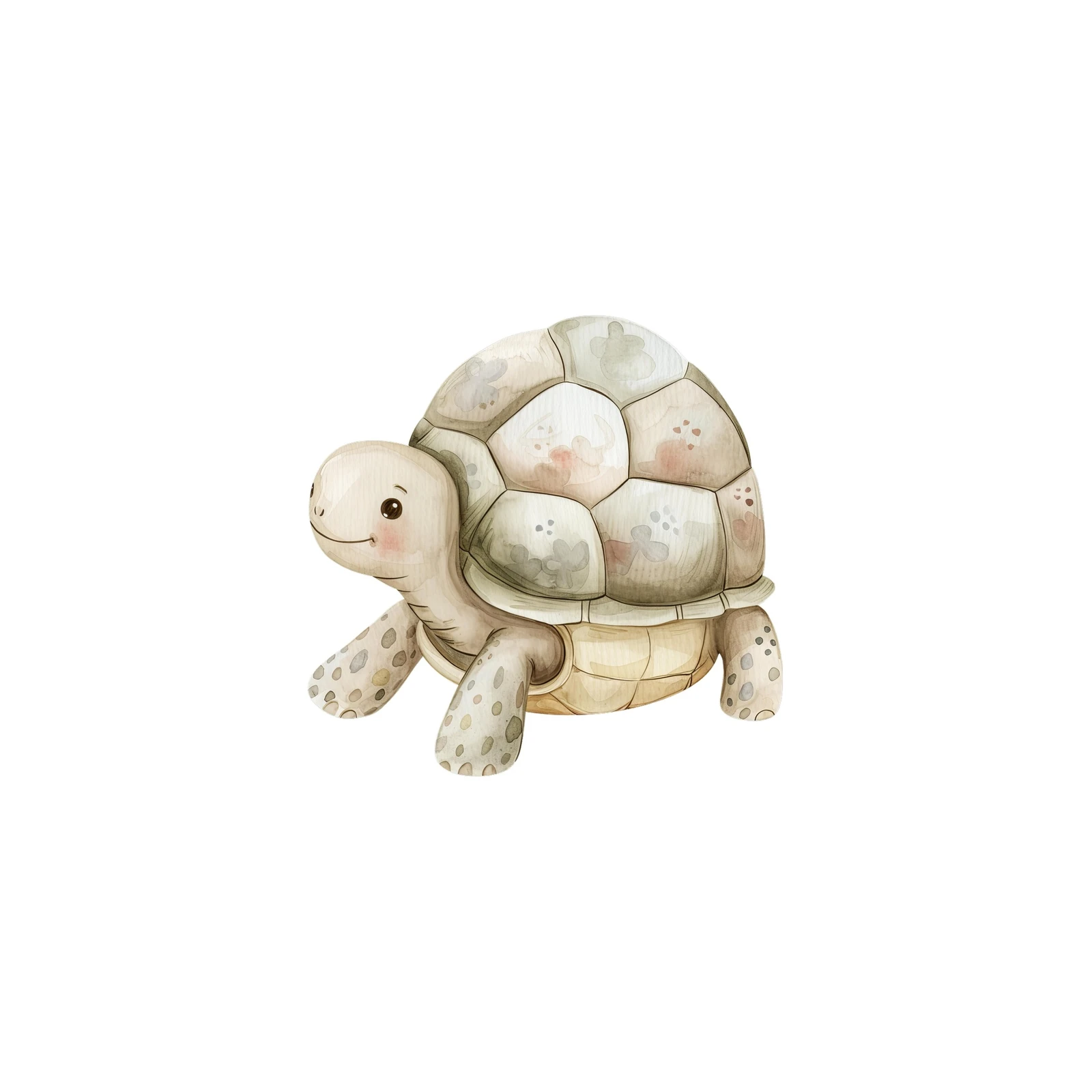Adorable Watercolor Turtle Wall Art