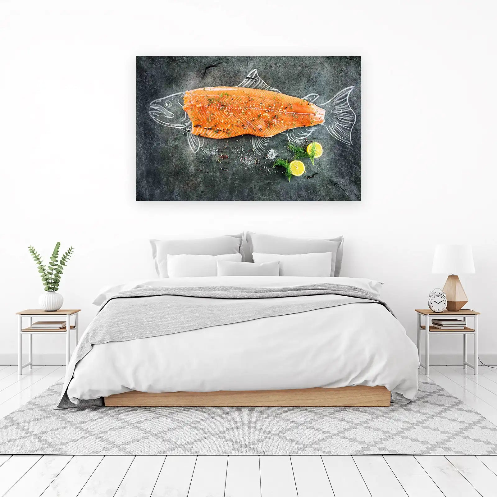Gourmet Salmon Art Kitchen Wall Art