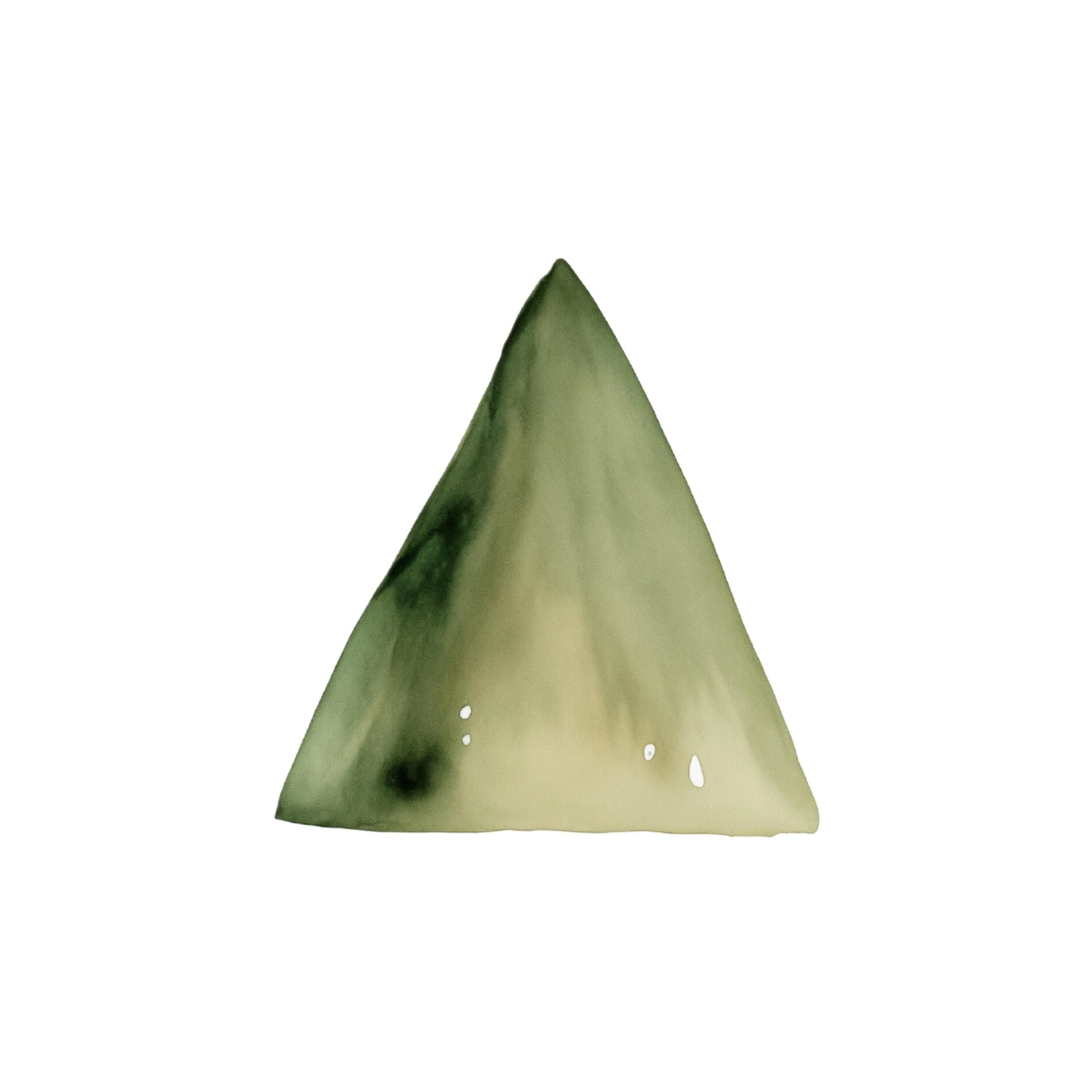 Serene Green Mountain Abstract Wall Art