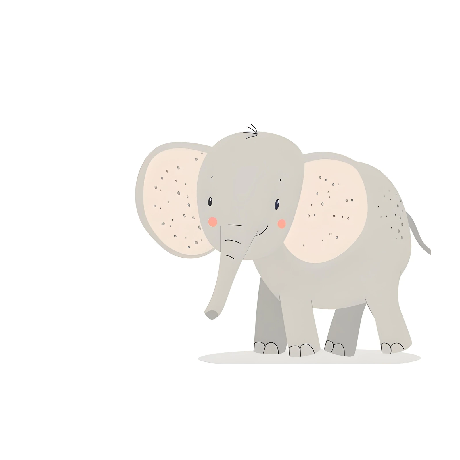 Adorable Baby Elephant Nursery Wall Art
