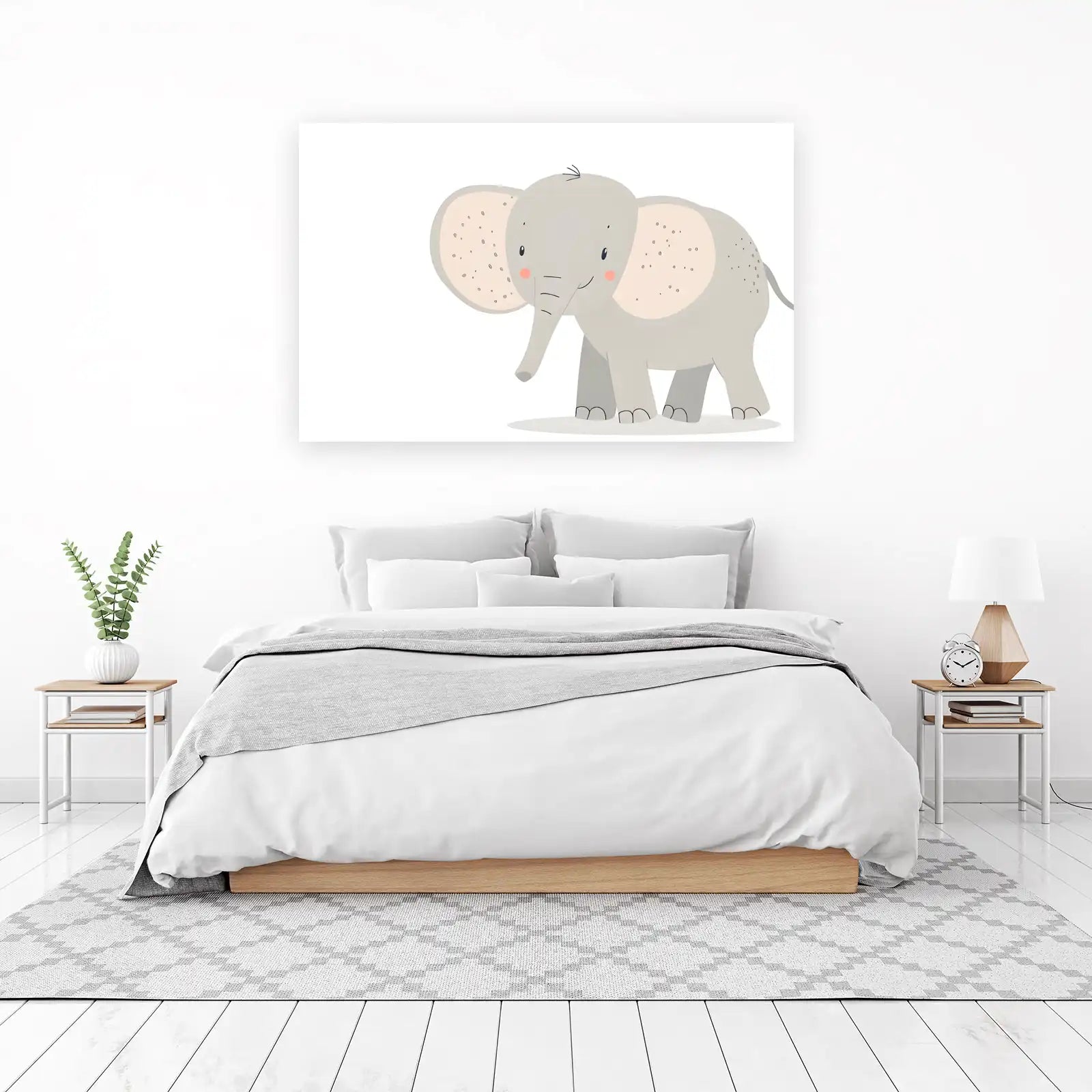 Adorable Baby Elephant Nursery Wall Art