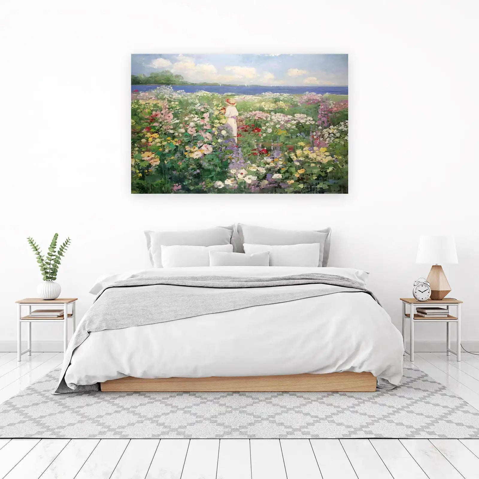 Impressionist Garden Lady Wall Art
