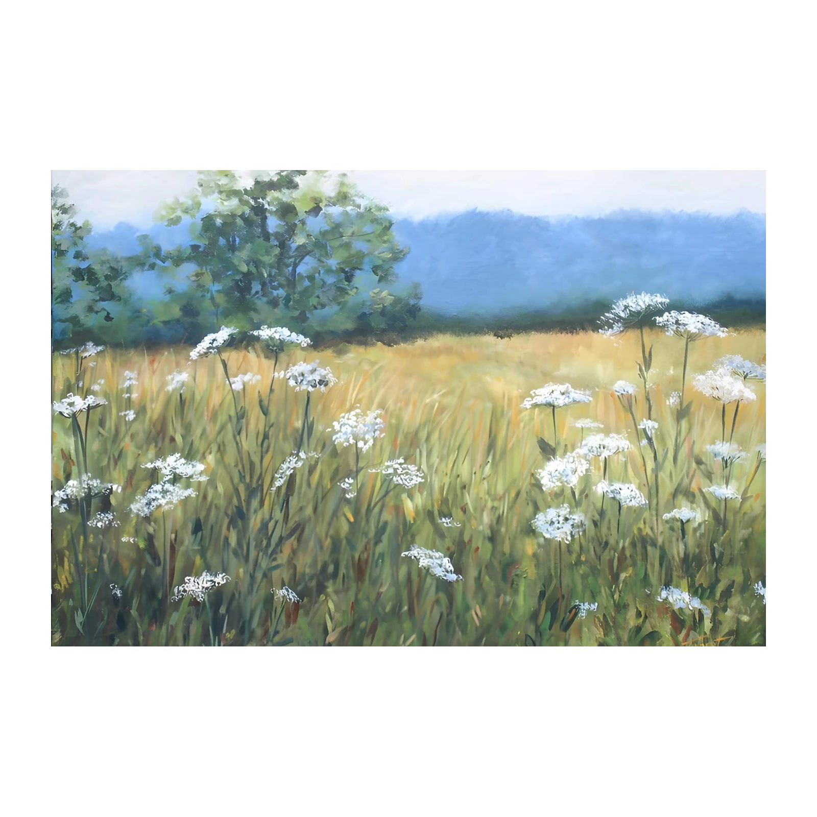 Serene Meadow Bloom Wall Art Wall Art