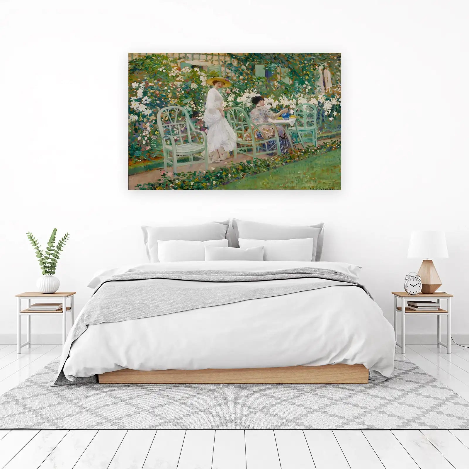 Impressionist Garden Tea Time Wall Art