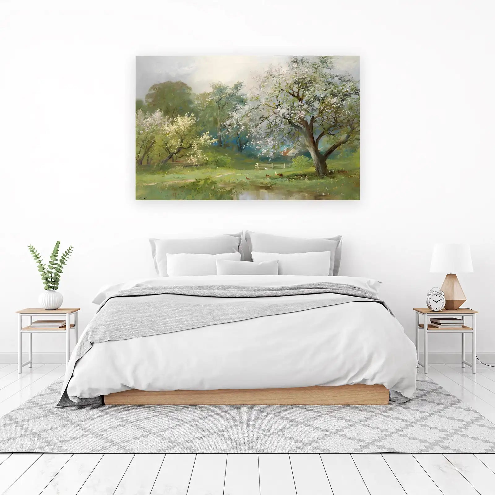 Spring Blossom Serenity Landscape Wall Art