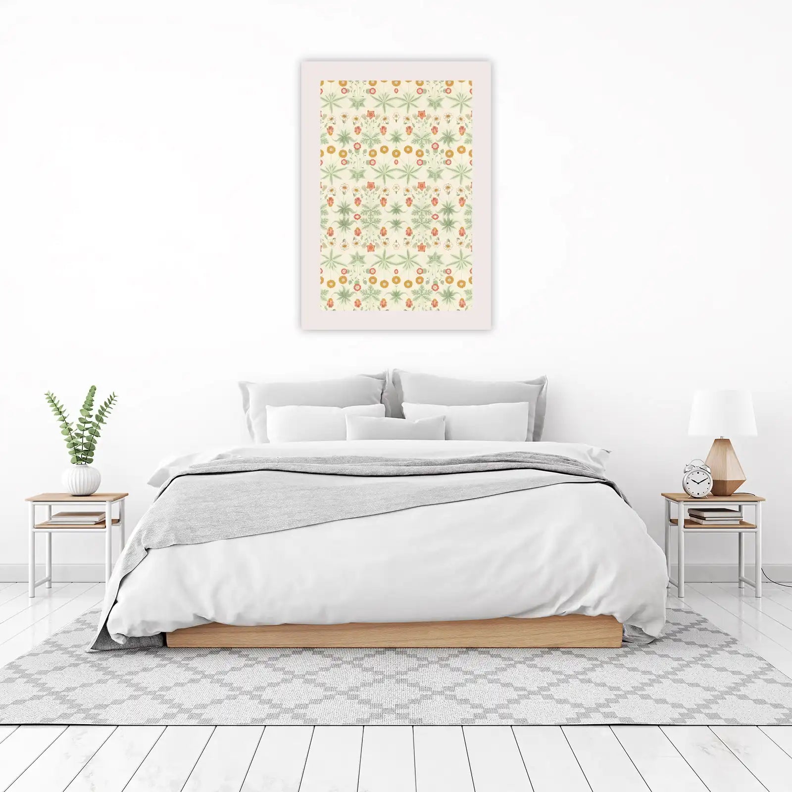 Vintage Floral Meadow Wall Art