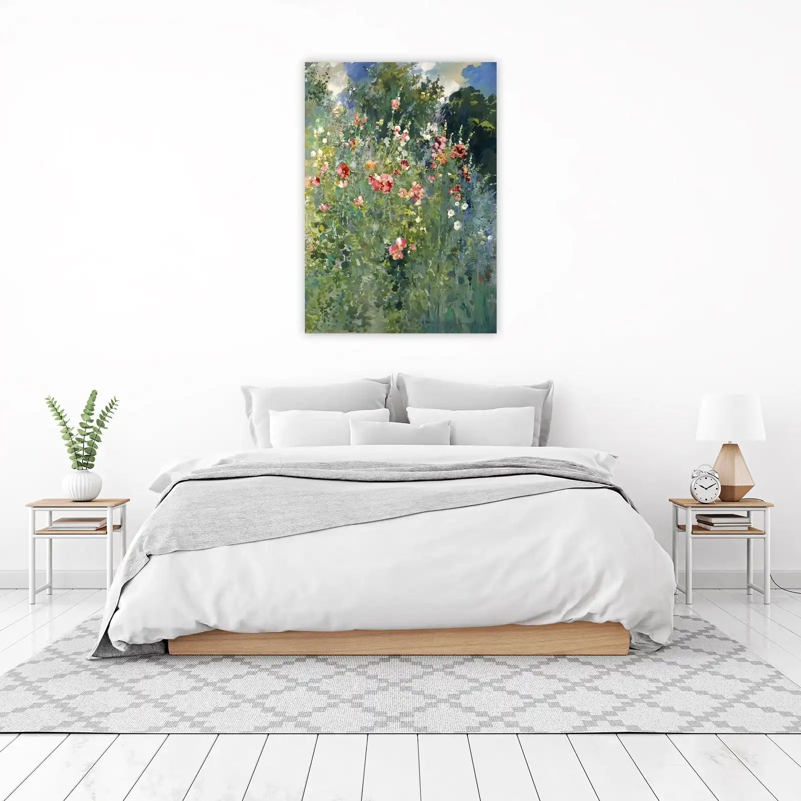 Impressionist Rose Garden Floral Wall Art
