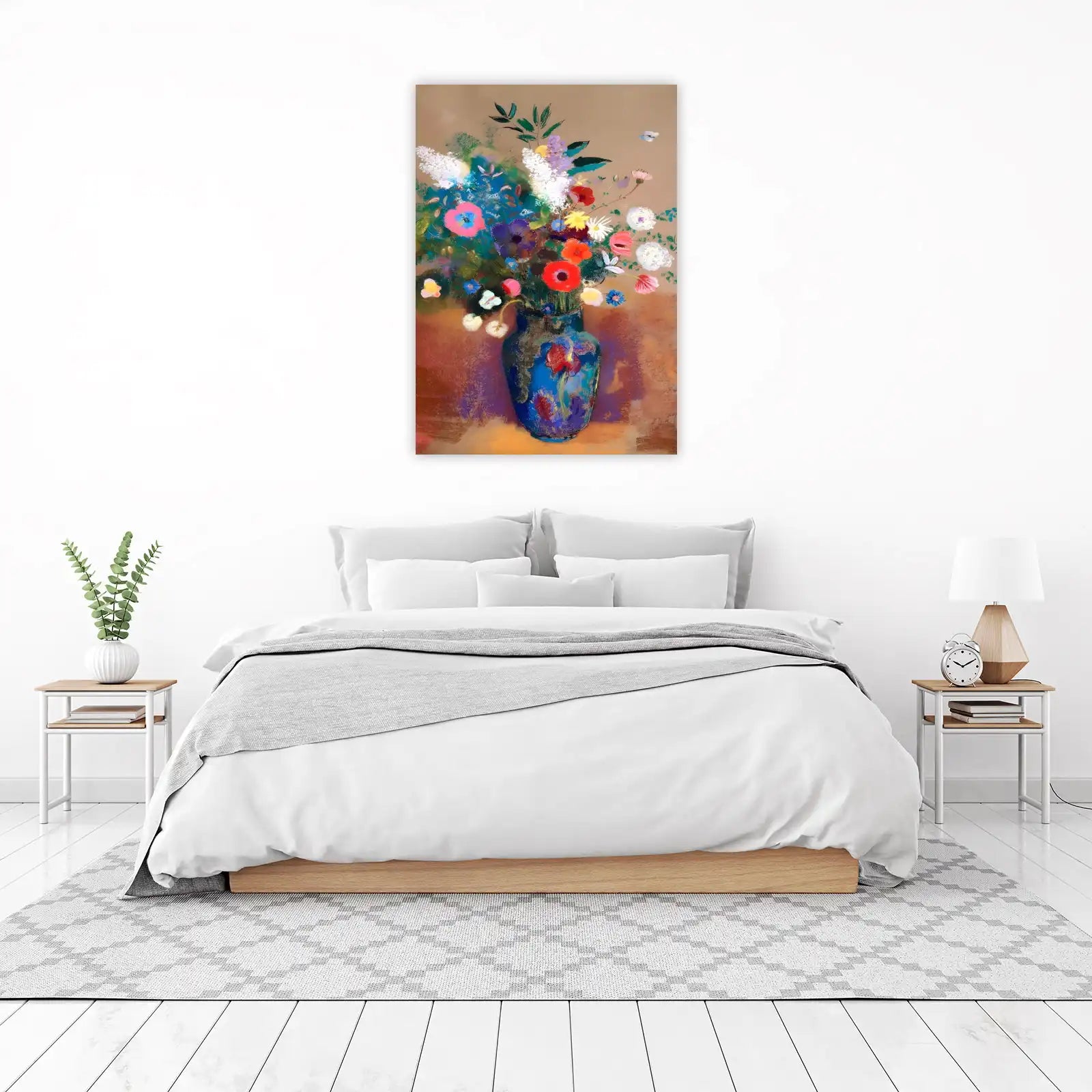Vibrant Floral Burst Wall Art