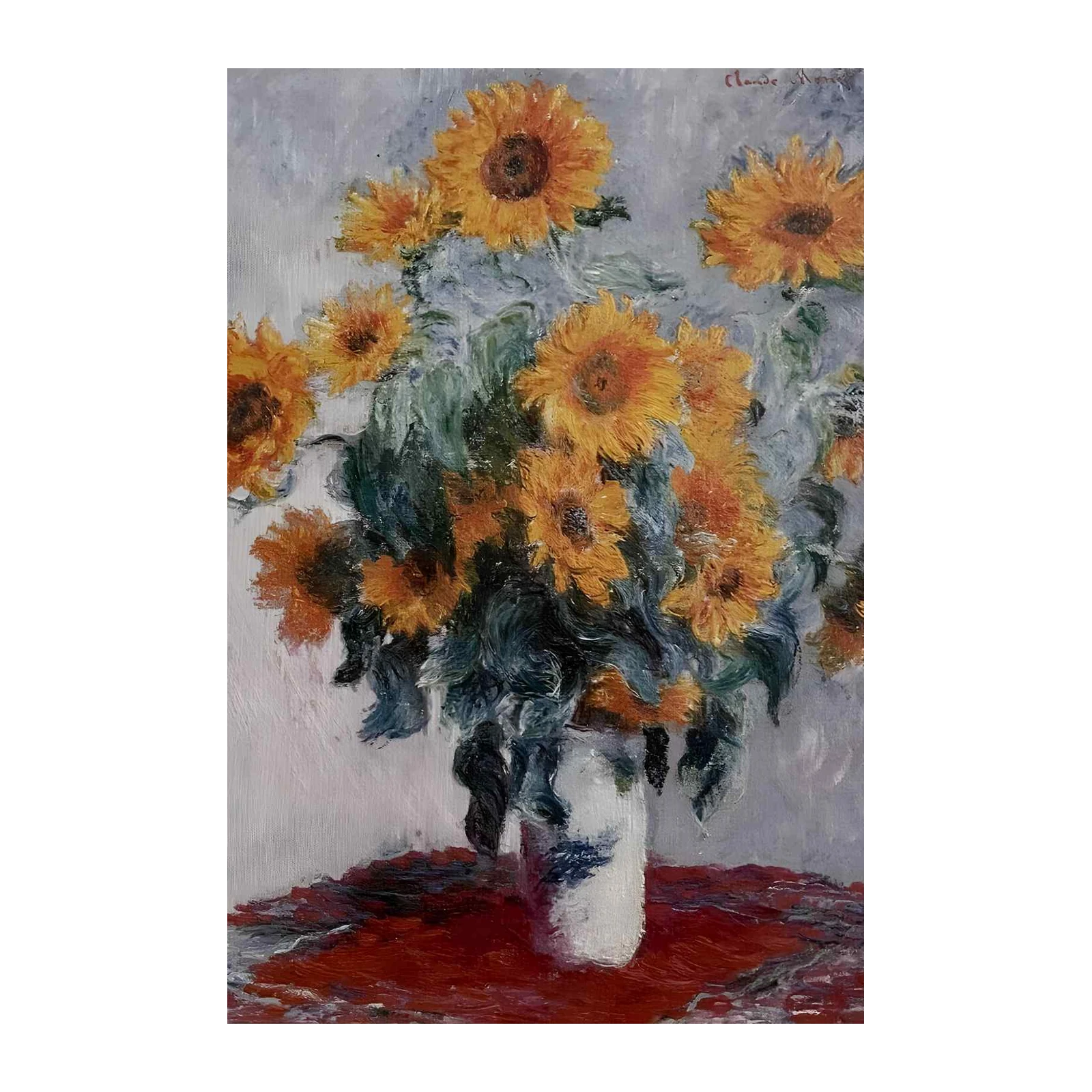 Impressionist Sunflowers Bouquet Wall Art