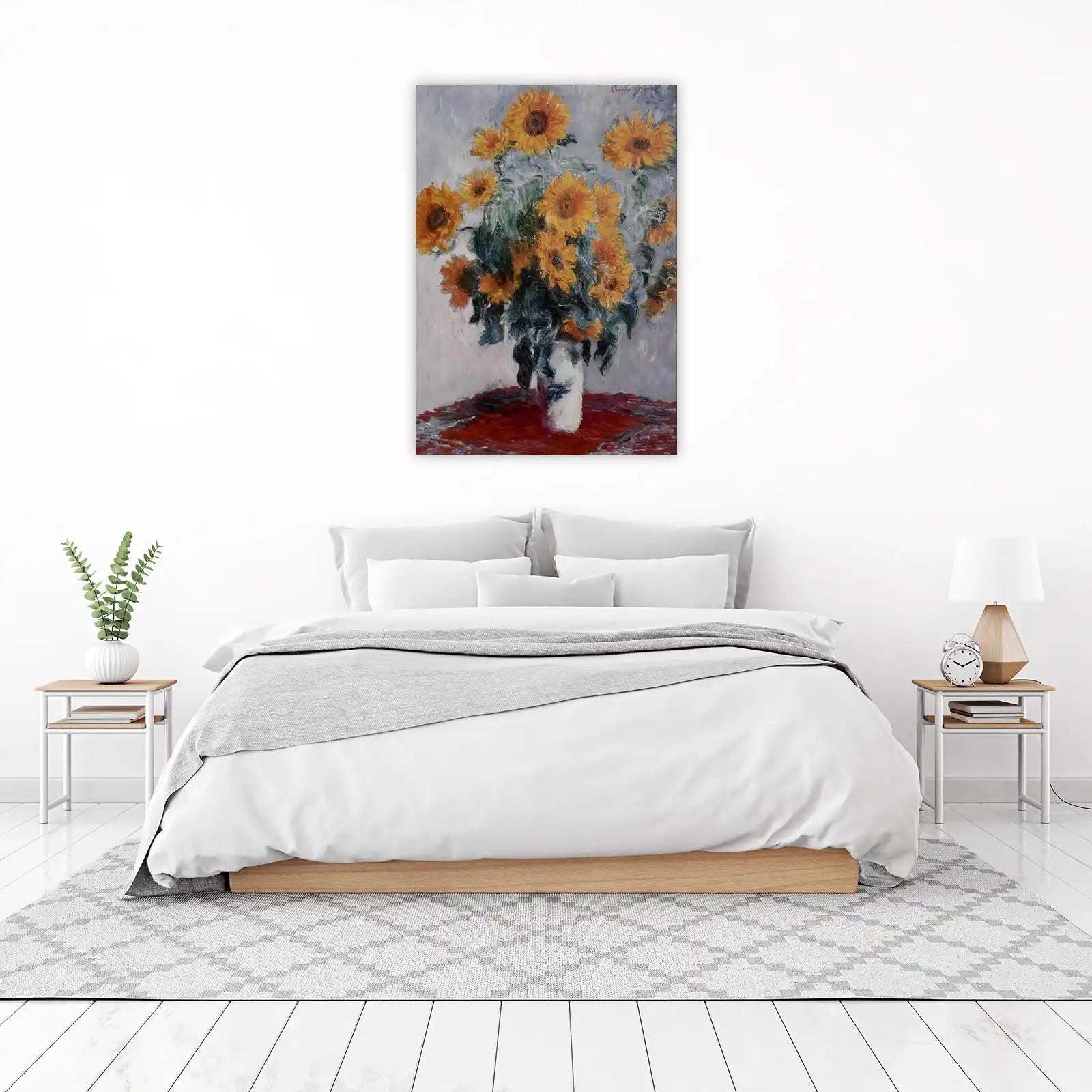 Impressionist Sunflowers Bouquet Wall Art