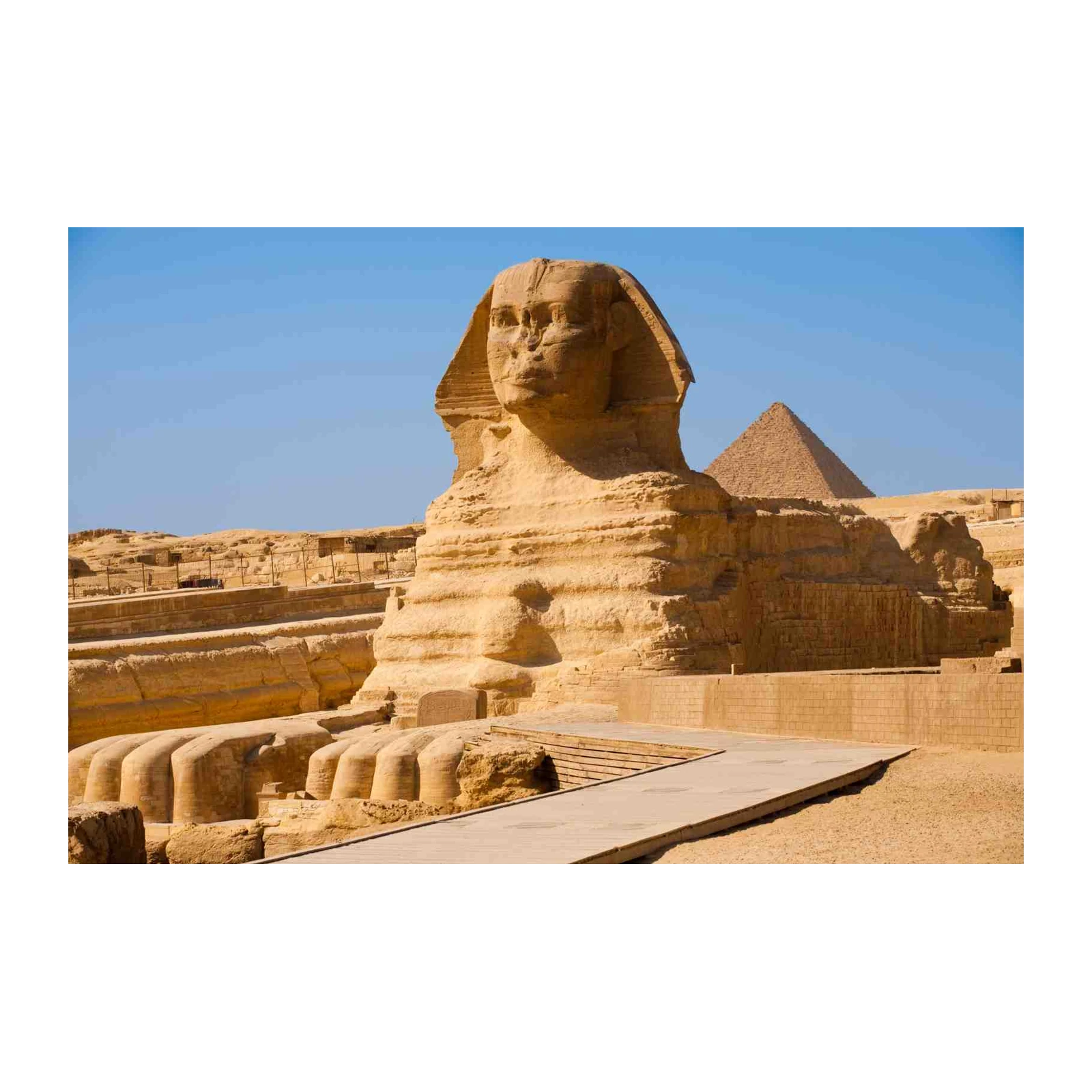 Majestic Sphinx & Pyramid Egypt Wall Art
