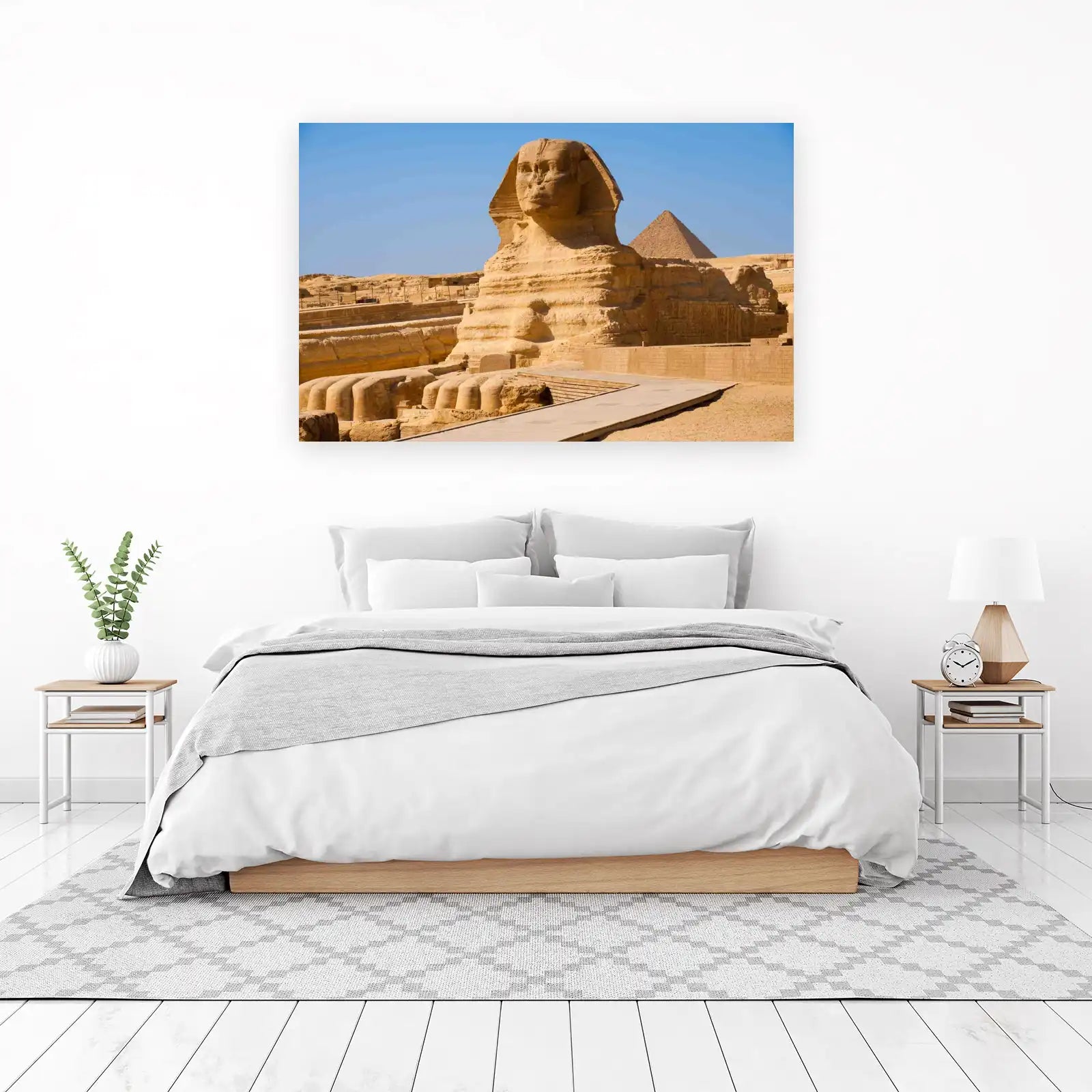 Majestic Sphinx & Pyramid Egypt Wall Art