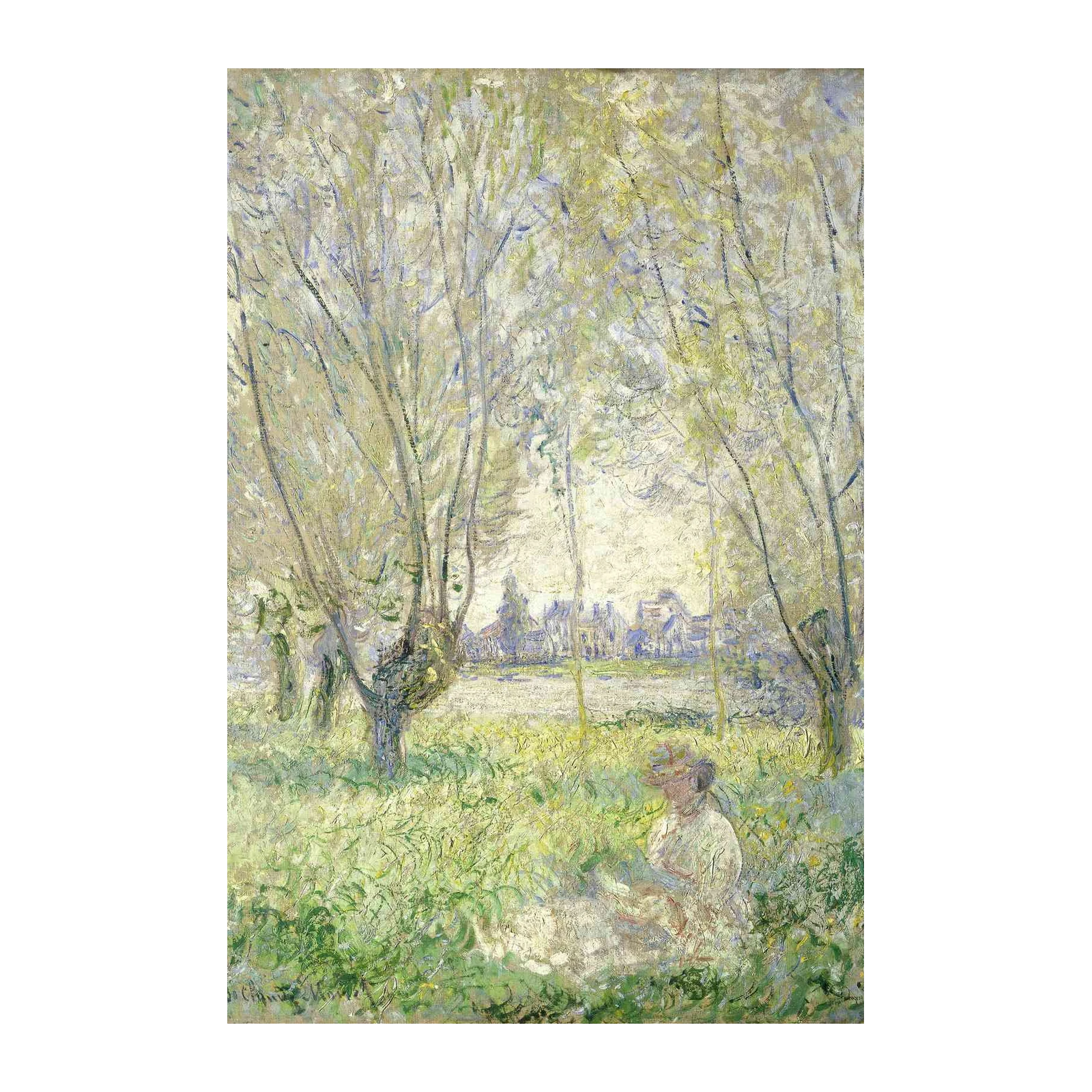 Impressionist Meadow Scene Wall Art