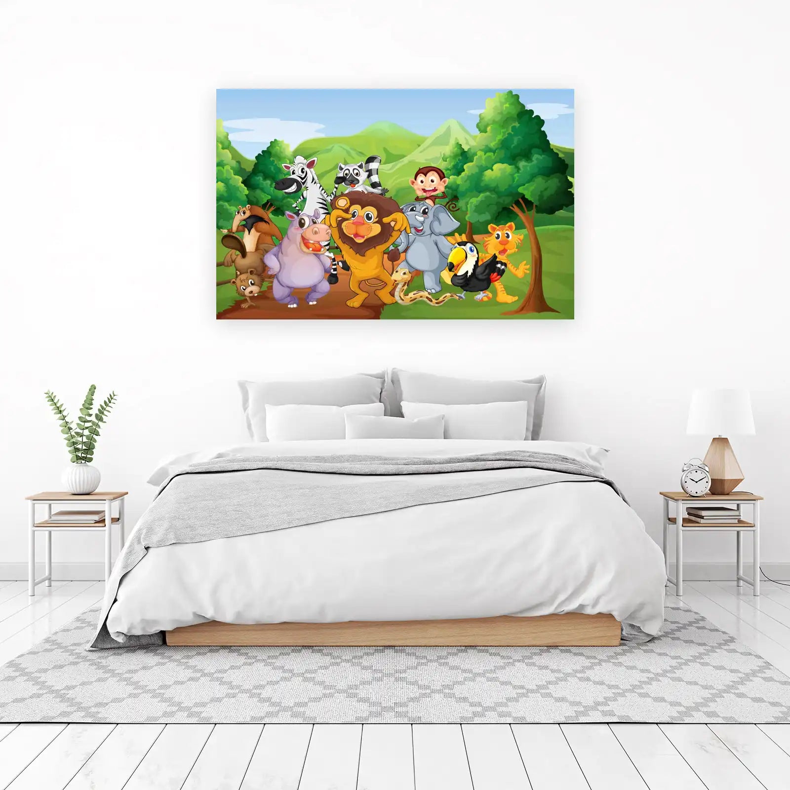 Jungle Friends Safari Animals Wall Art