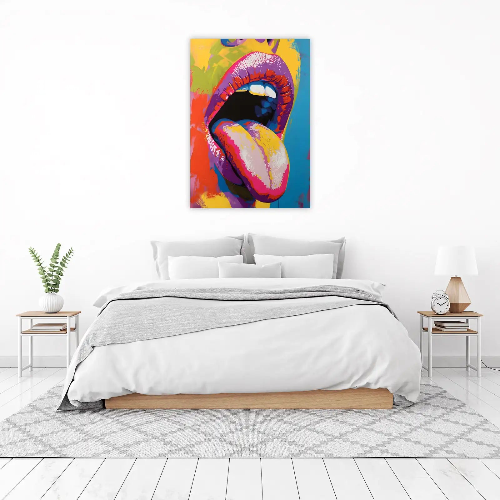 Vibrant Lips Pop Art Wall Art