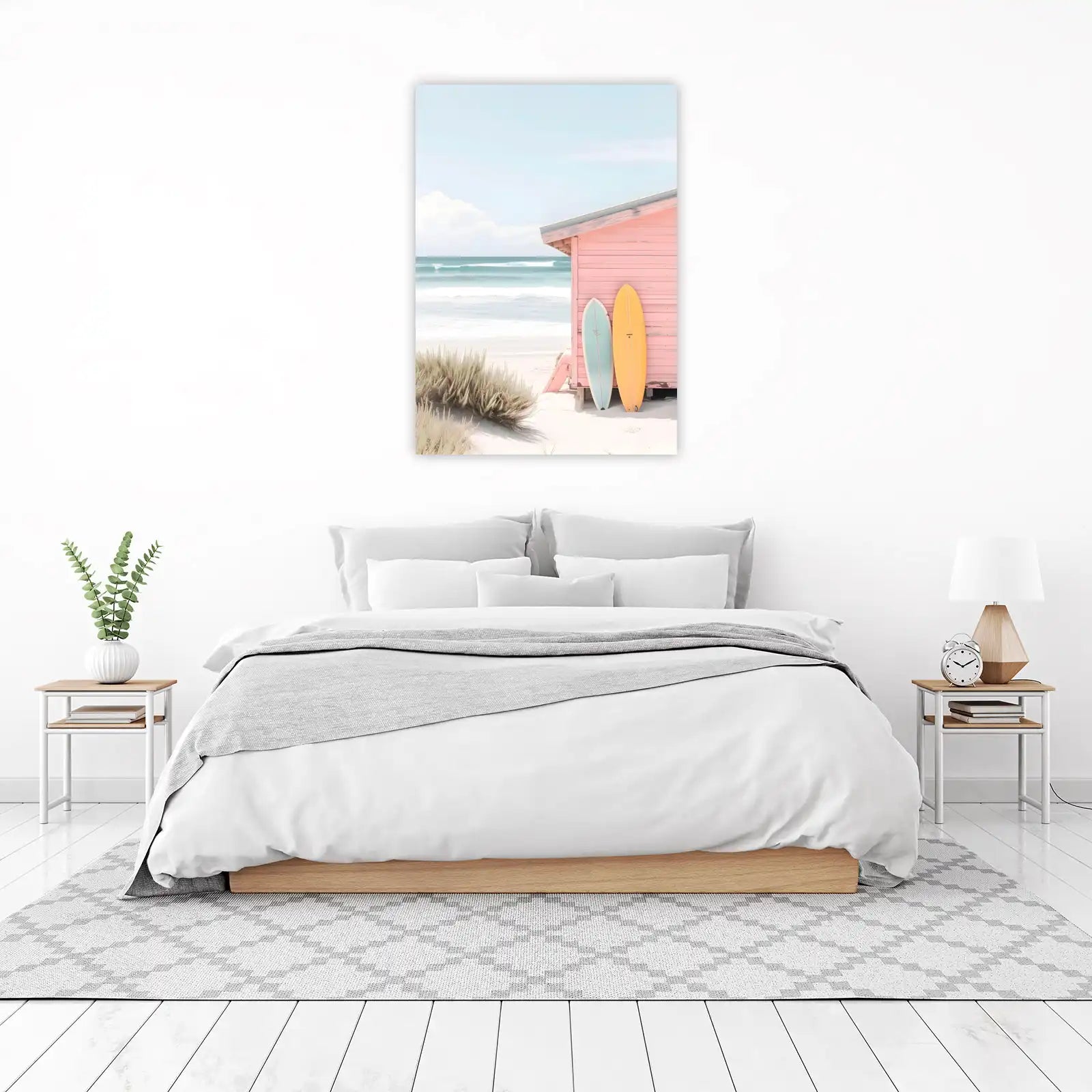 Pastel Beach Vibes Surfboards Wall Art