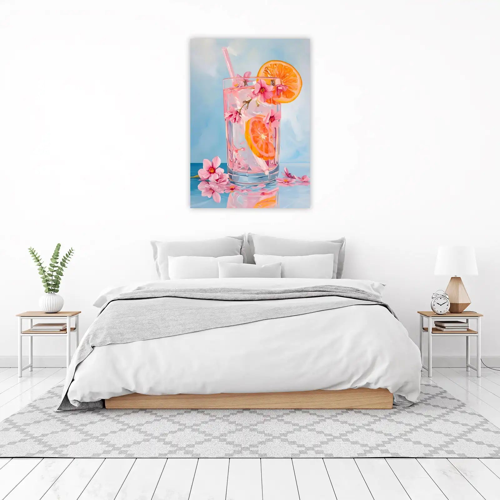 Refreshing Citrus Blossom Drink Wall Art