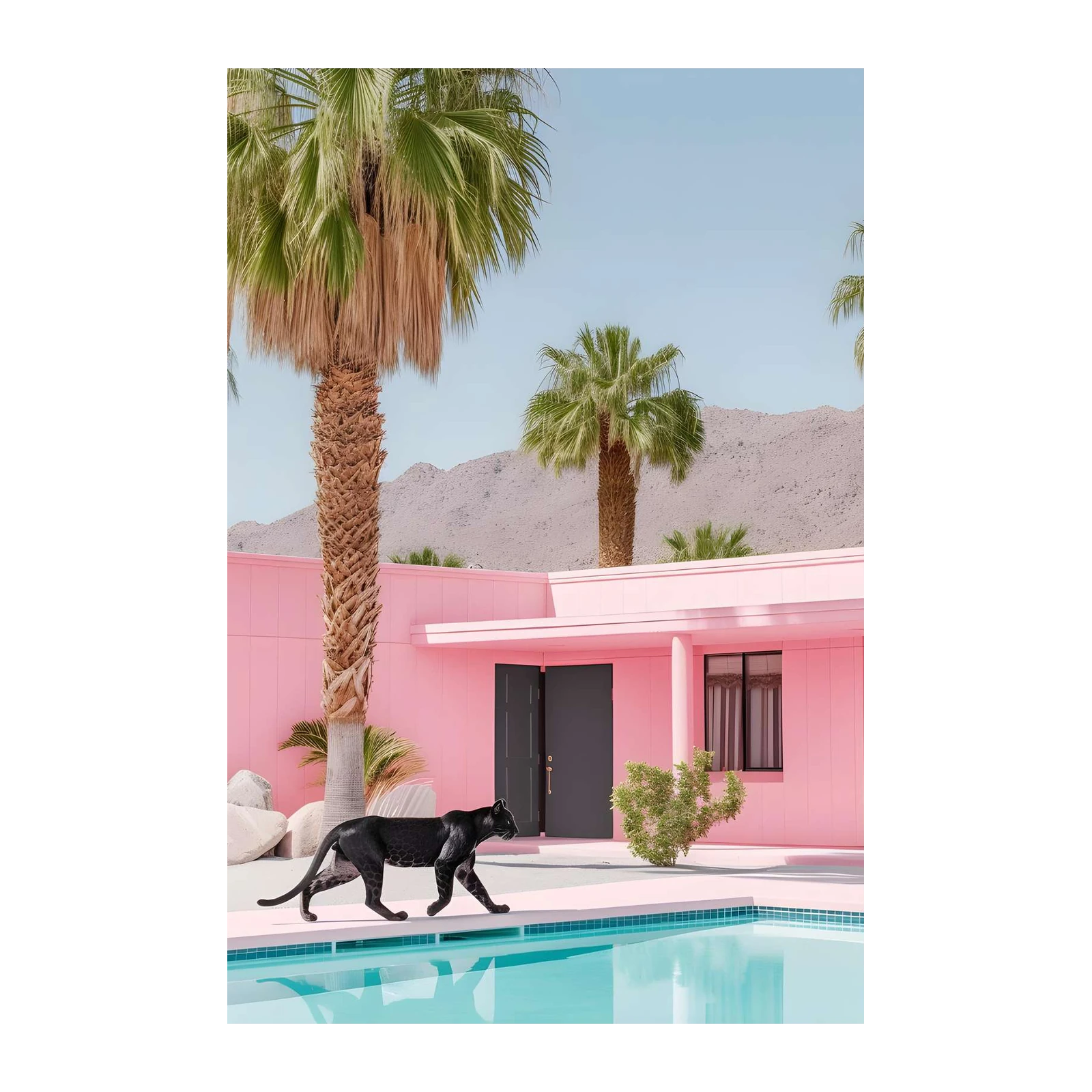 Black Panther Desert Oasis Wall Art