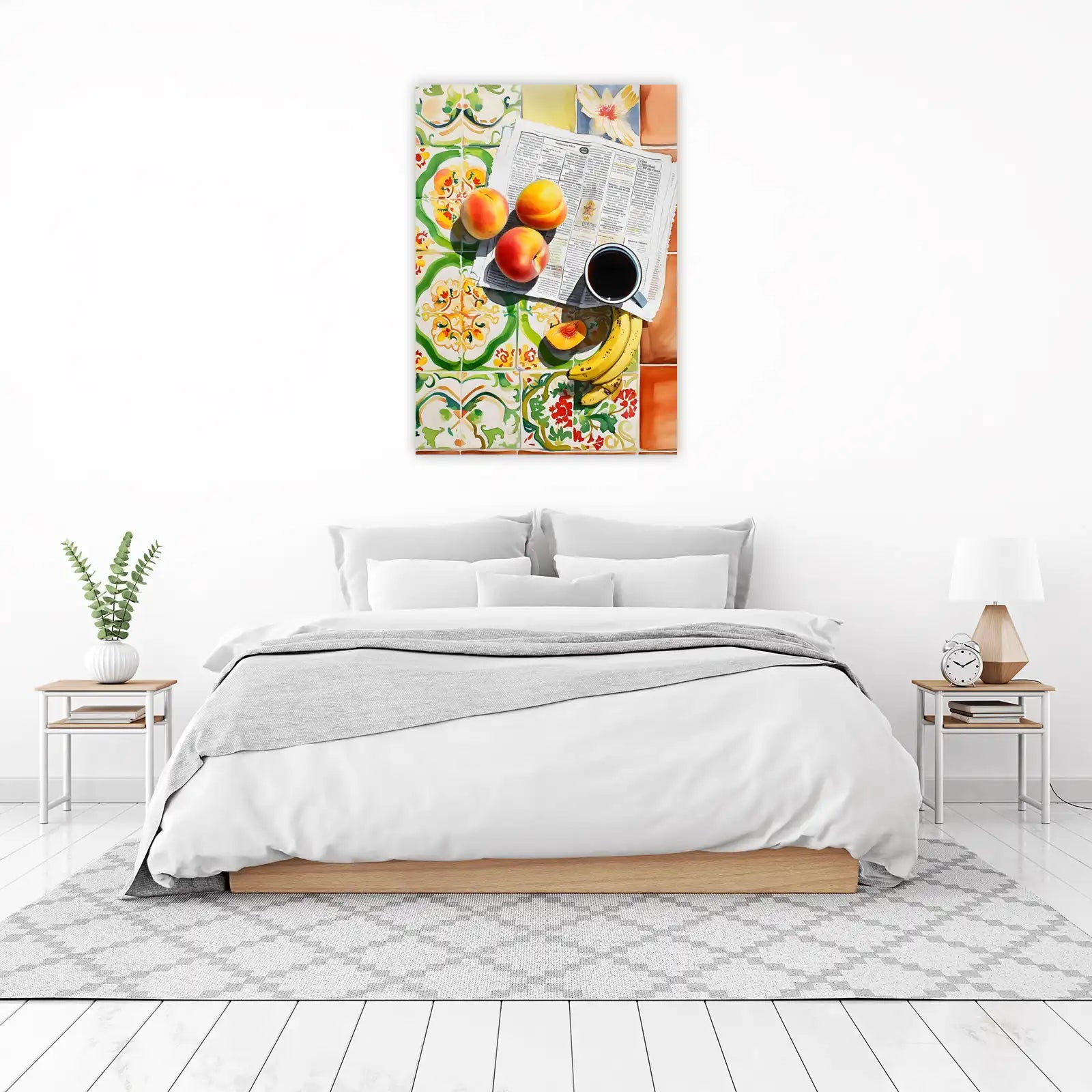 Vibrant Morning Fruit & Coffee Wall Art