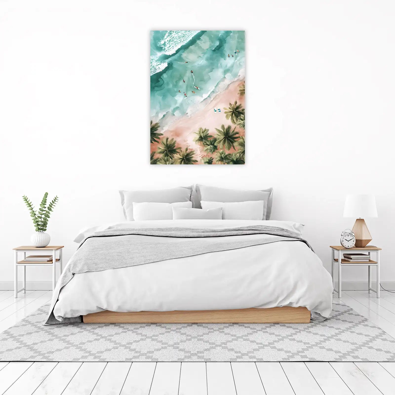 Coastal Serenity Surfing Vibes Wall Art