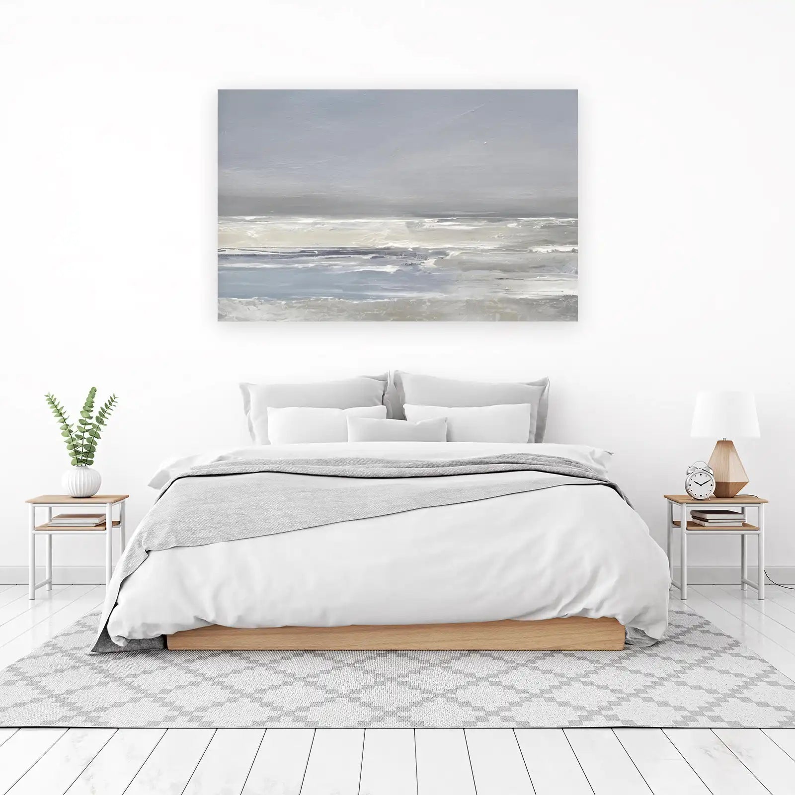 Serene Coastal Abstract Seascape Wall Art