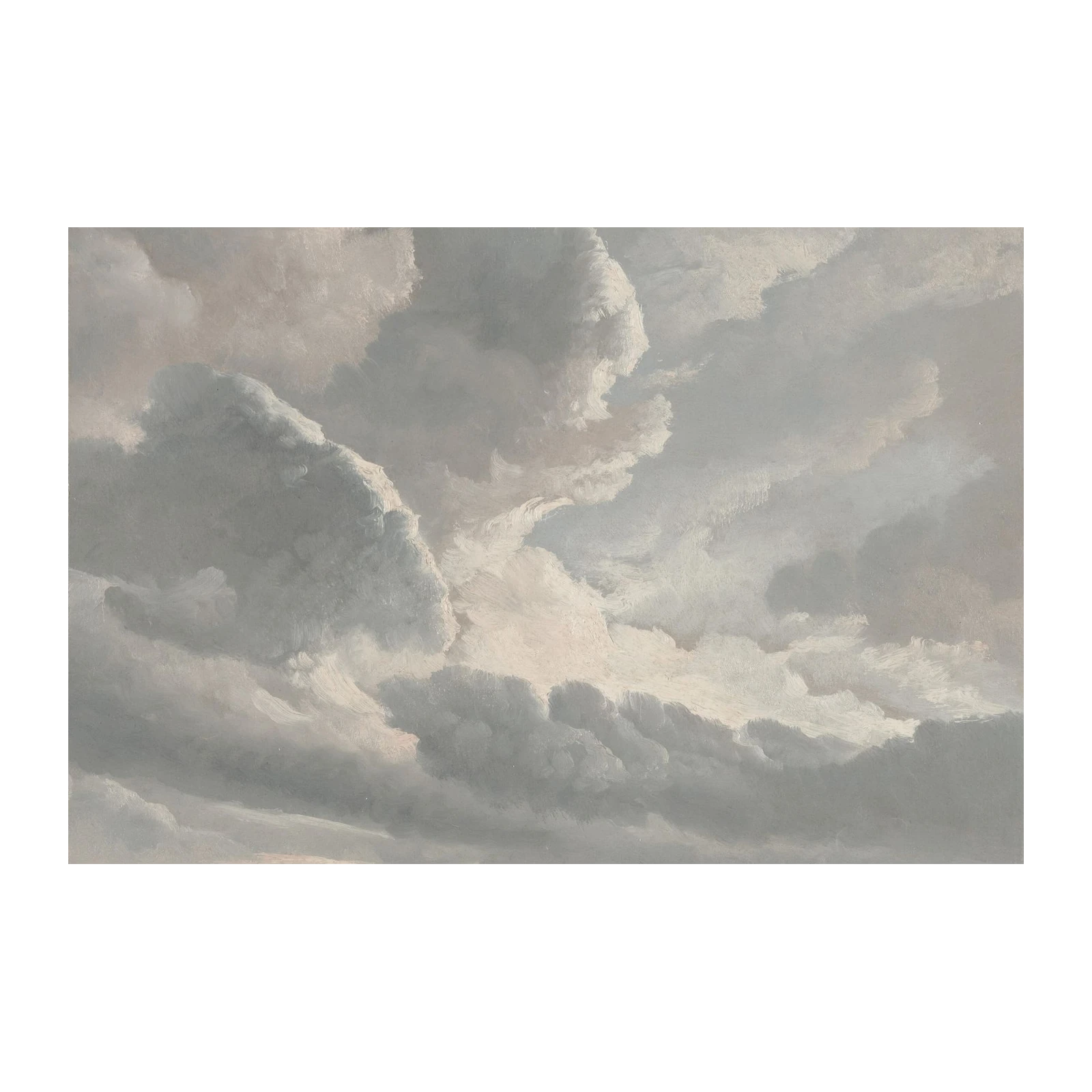 Serene Cloudscape Oil Painting Wall Art