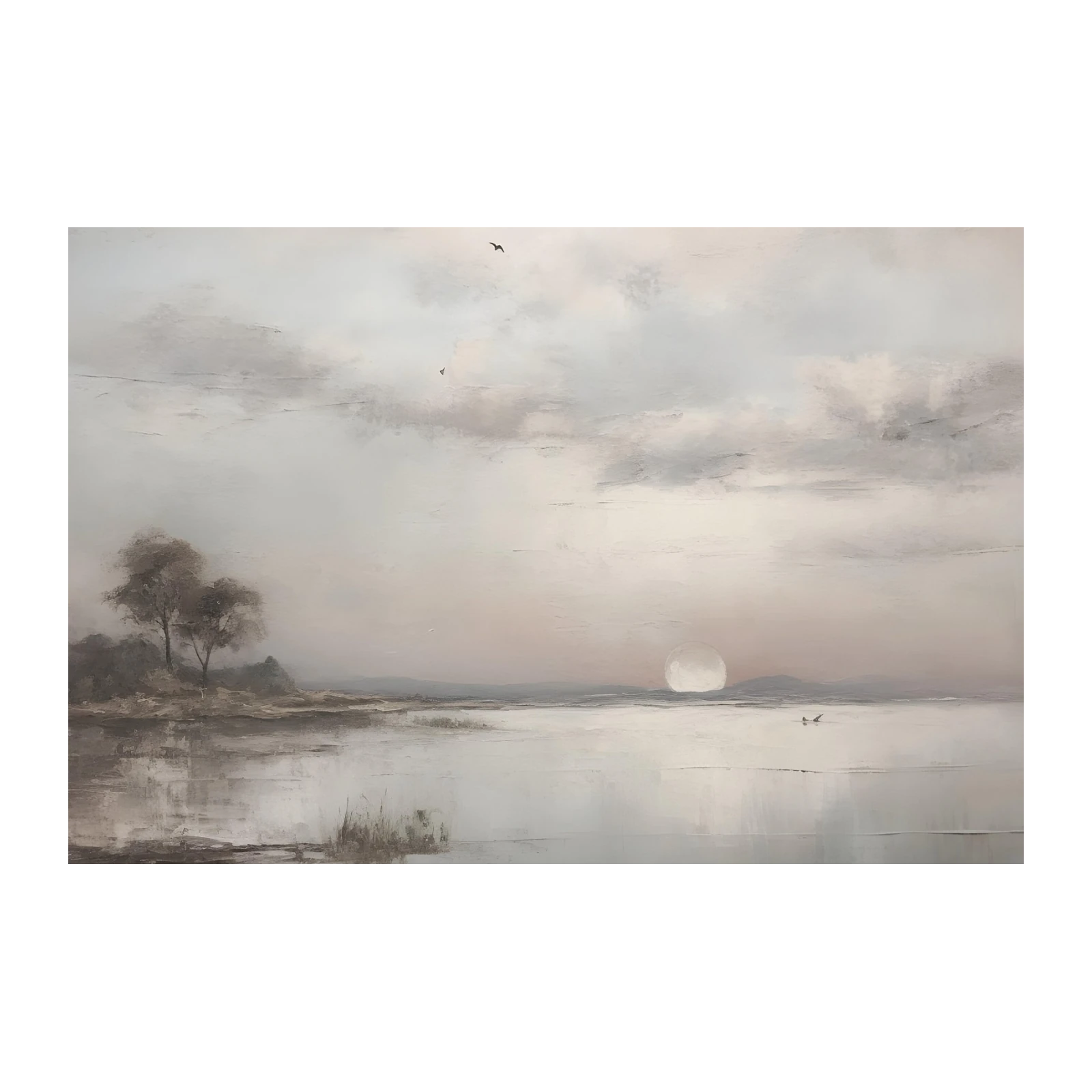 Serene Sunset Landscape Wall Art
