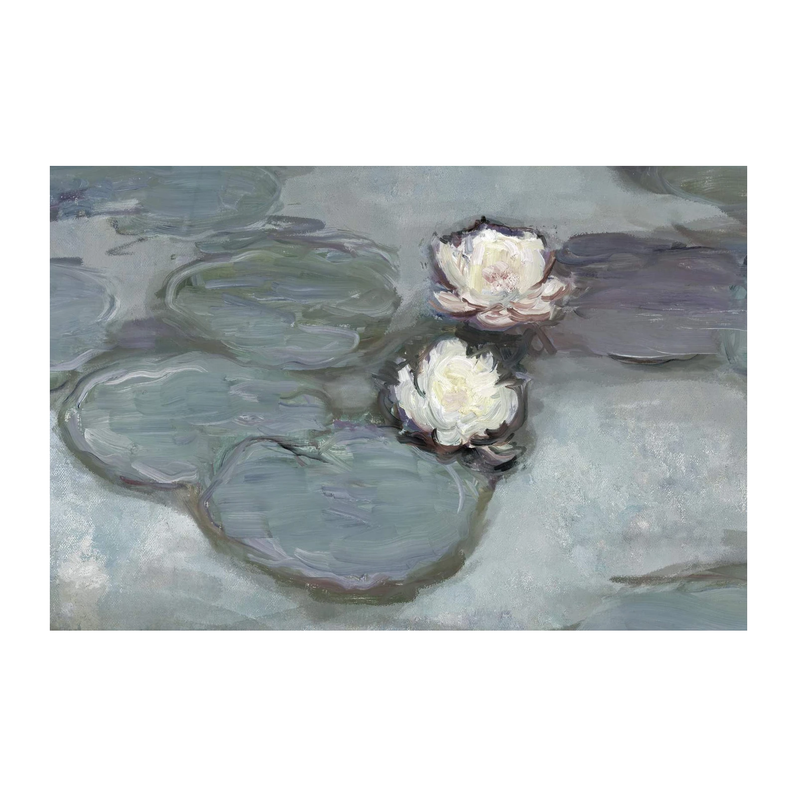 Serene Water Lily Pond Wall Art