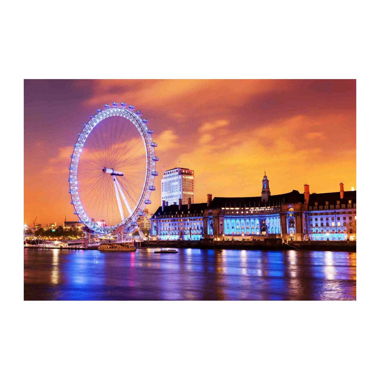 London Eye at Sunset Wall Art