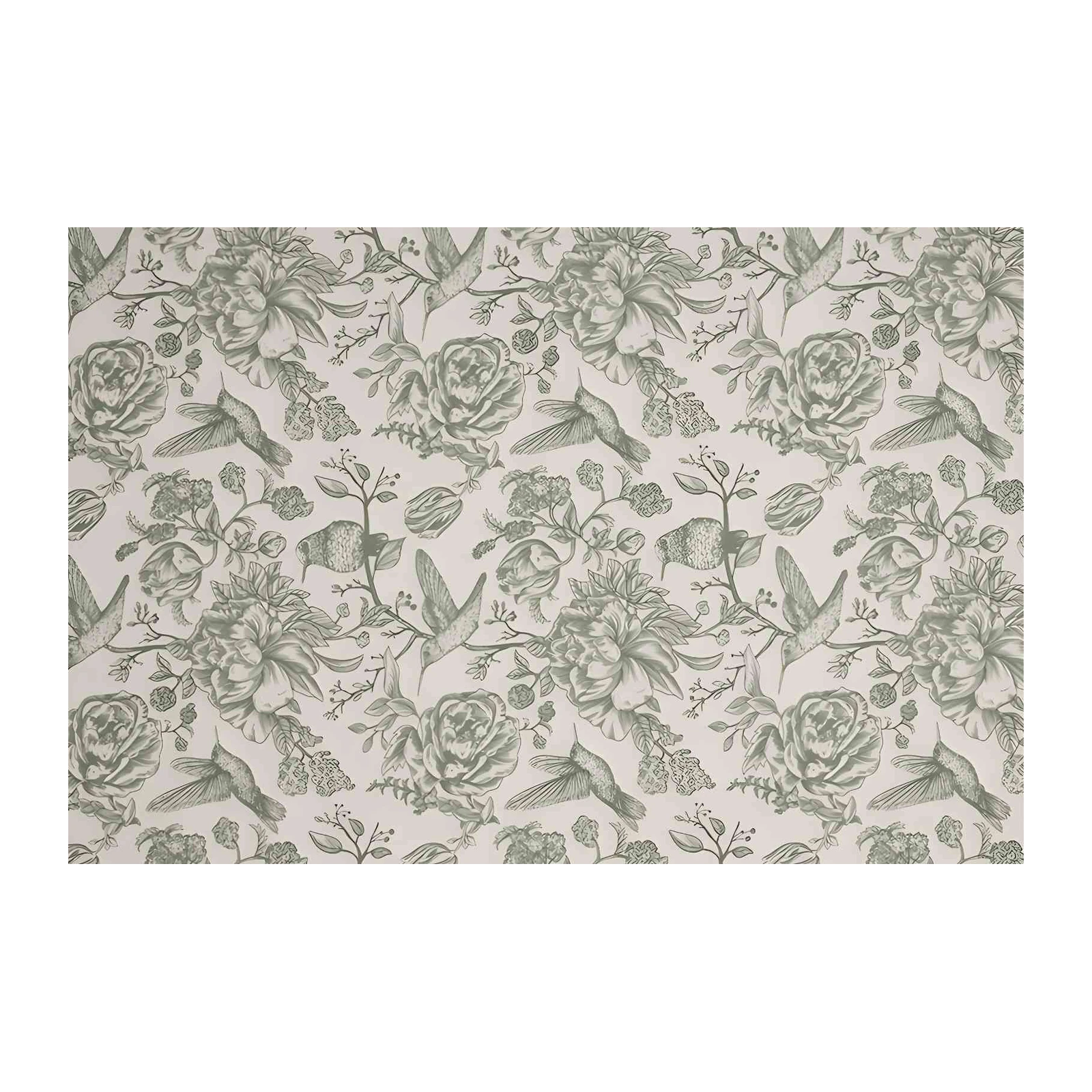 Hummingbird Floral Vintage Botanical Wall Art
