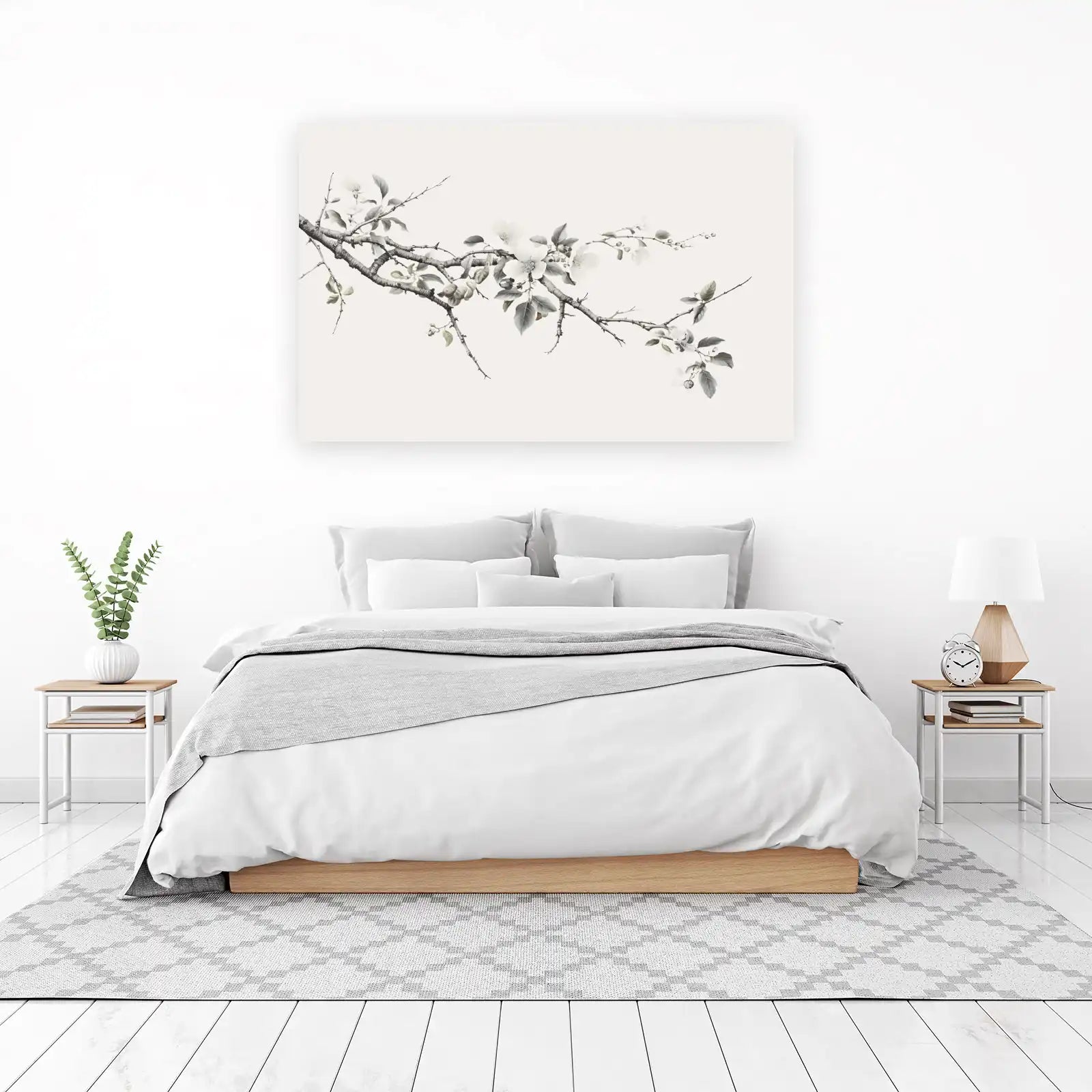Serene Blossom Branch Wall Art