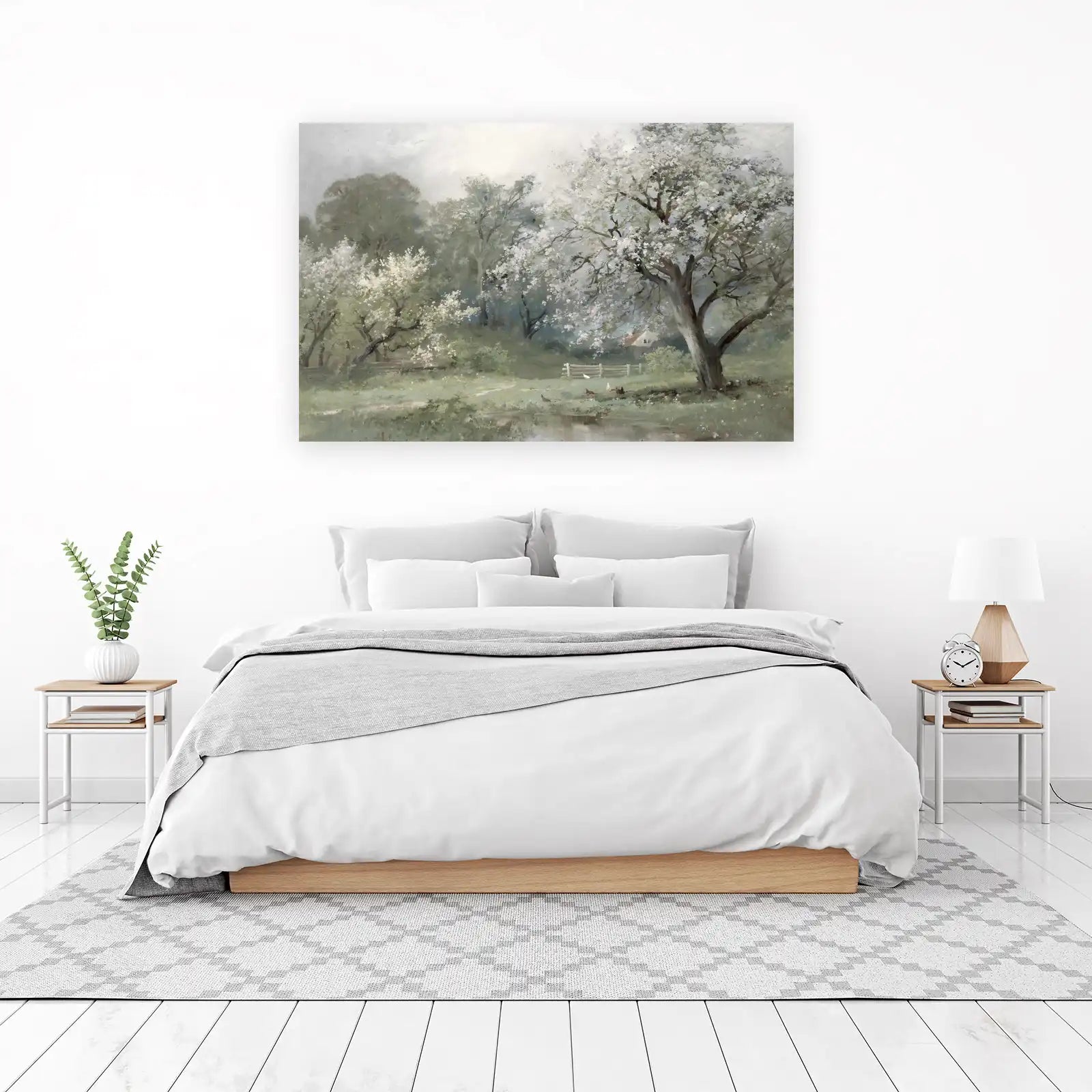 Spring Blossom Countryside Wall Art